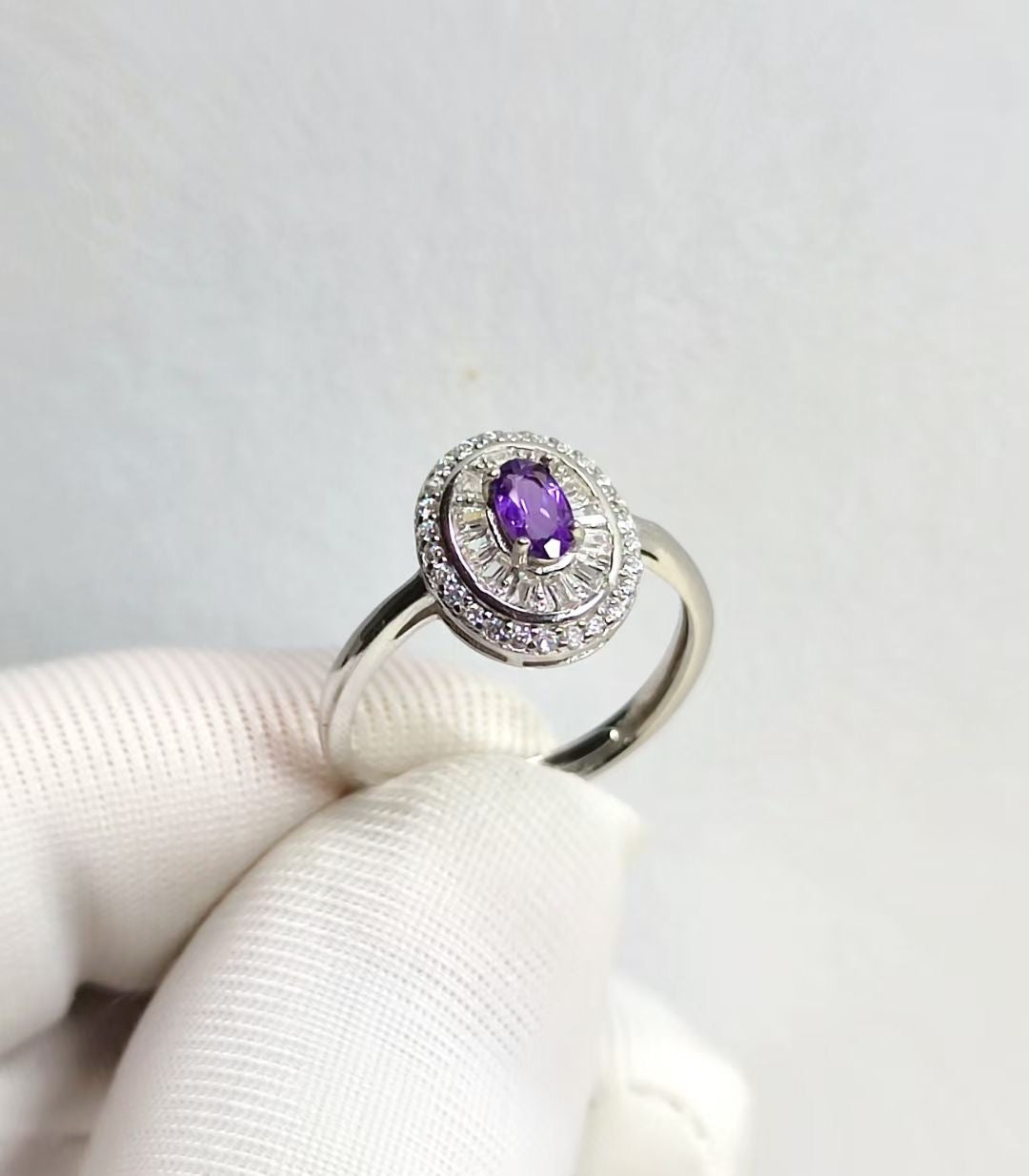 Amethyst rings s925