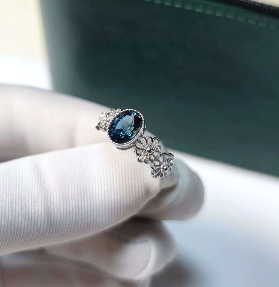London blue topaz rings s925