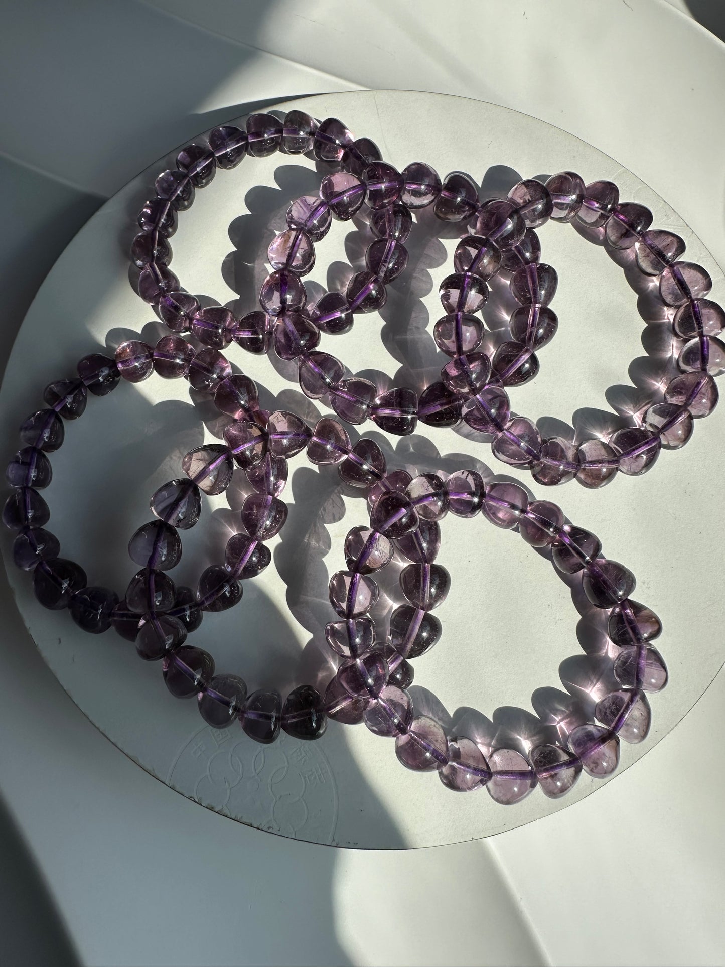 Amethyst apple shape bracelets