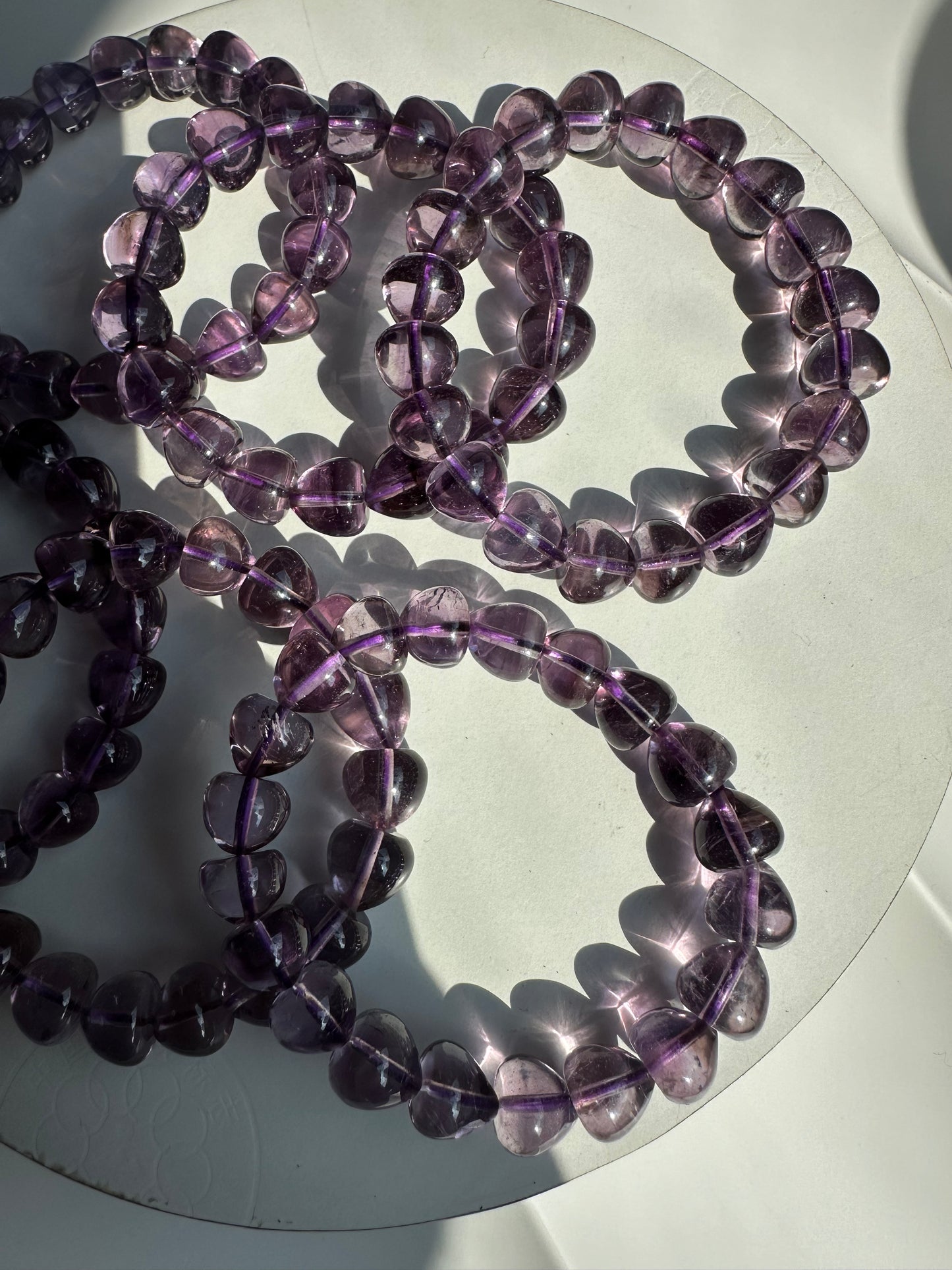 Amethyst apple shape bracelets