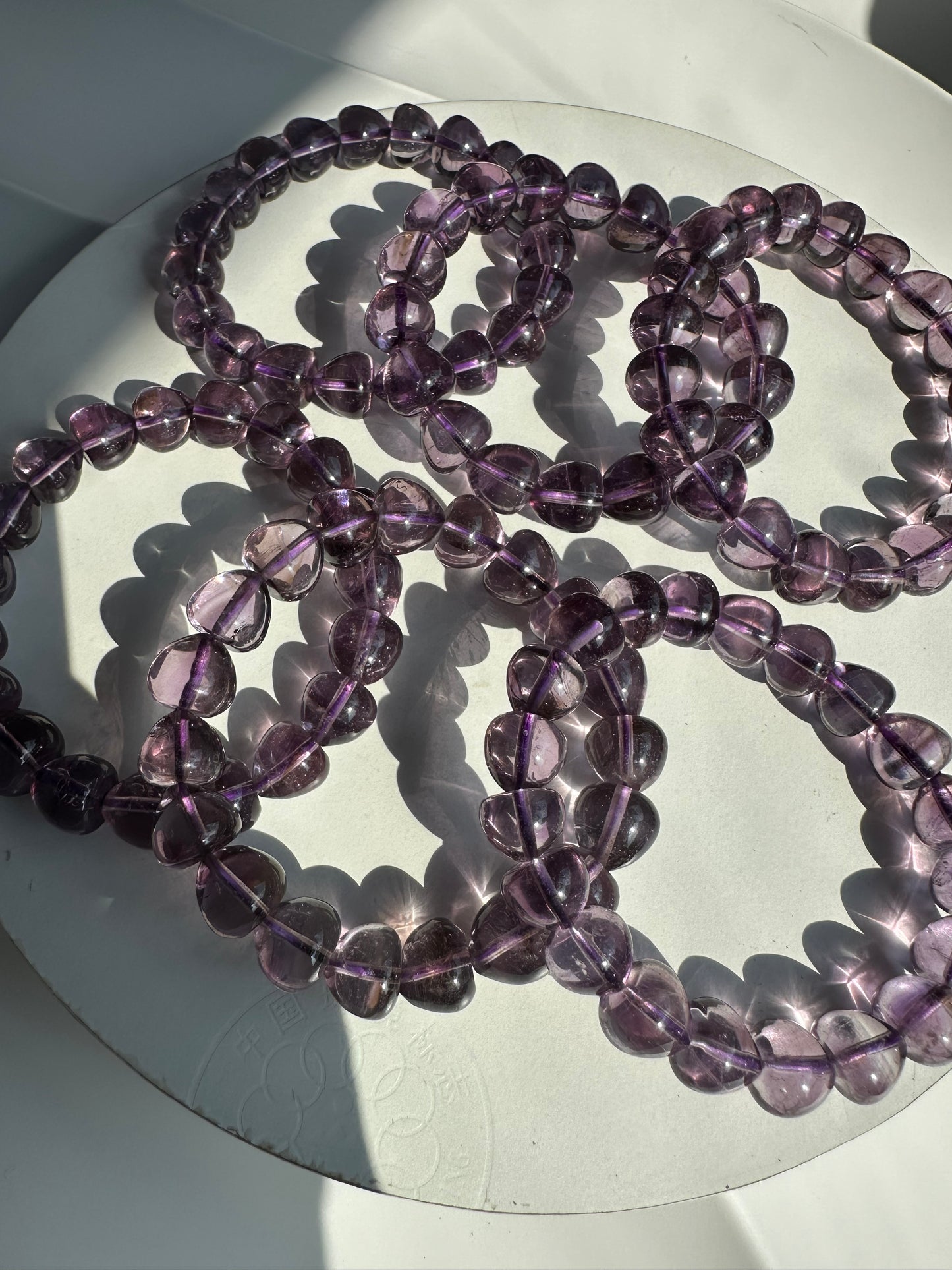 Amethyst apple shape bracelets