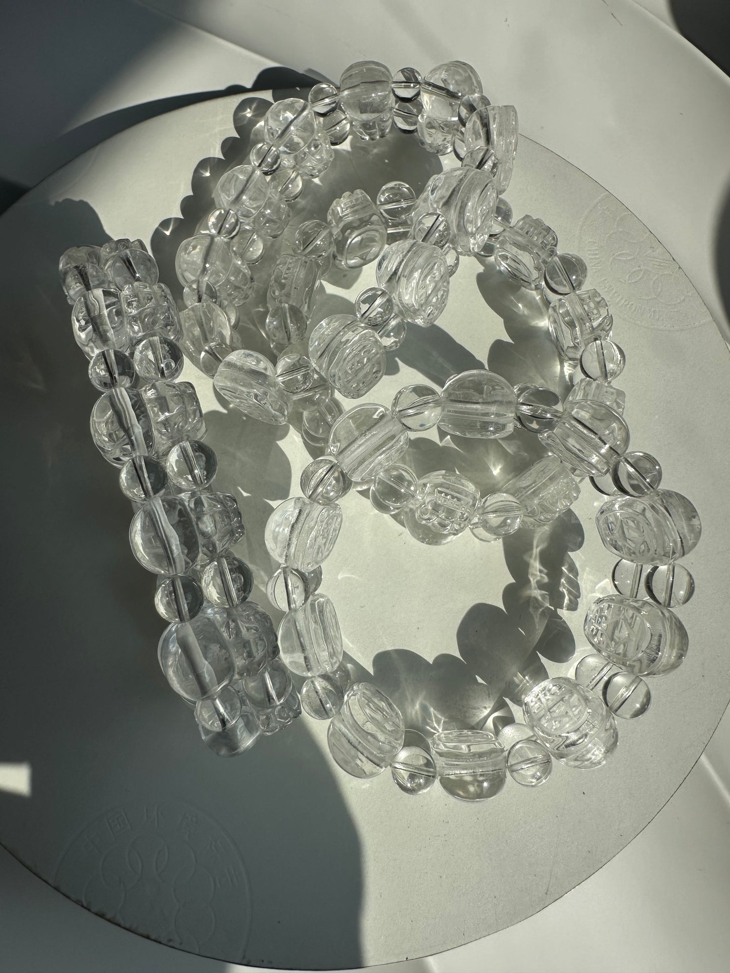 Clear quartz pixiu bracelets