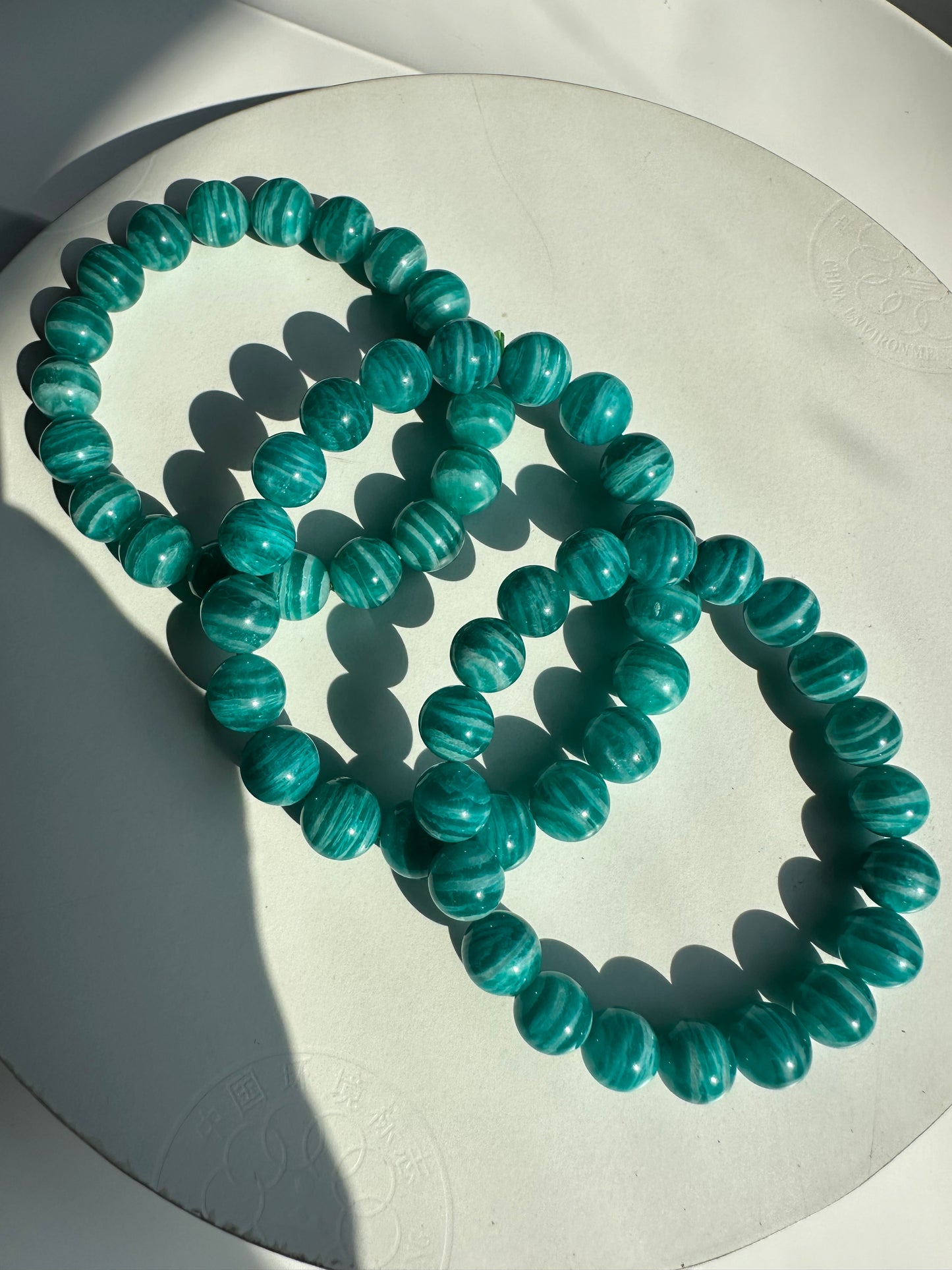 Zebra amazonite bracelets