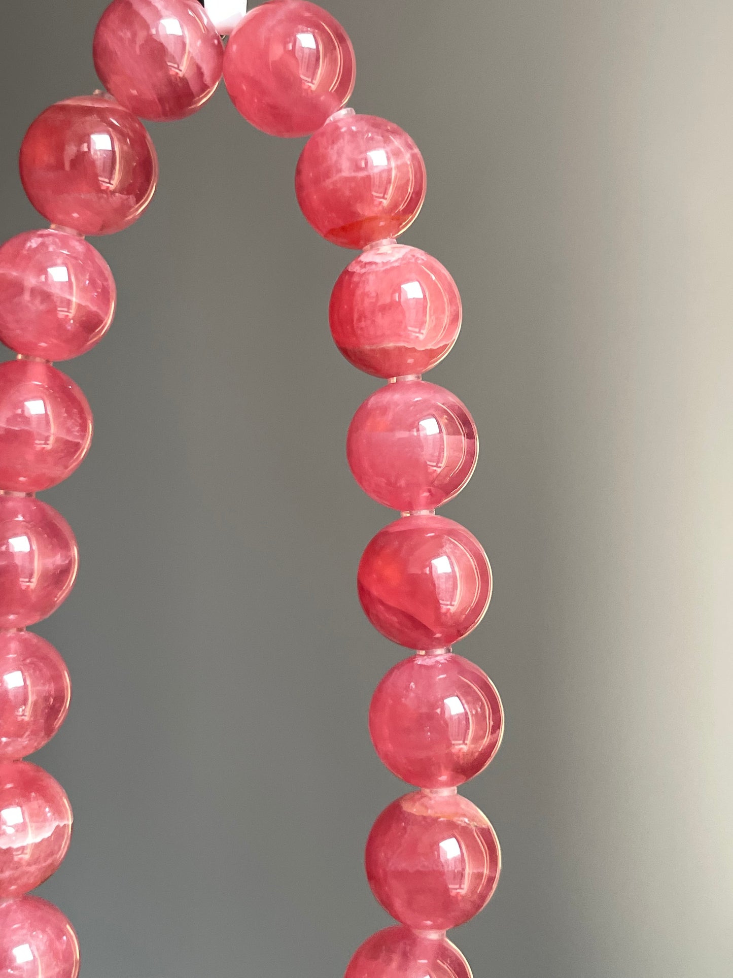 Gemmy high quality rhodochrosite 10mm