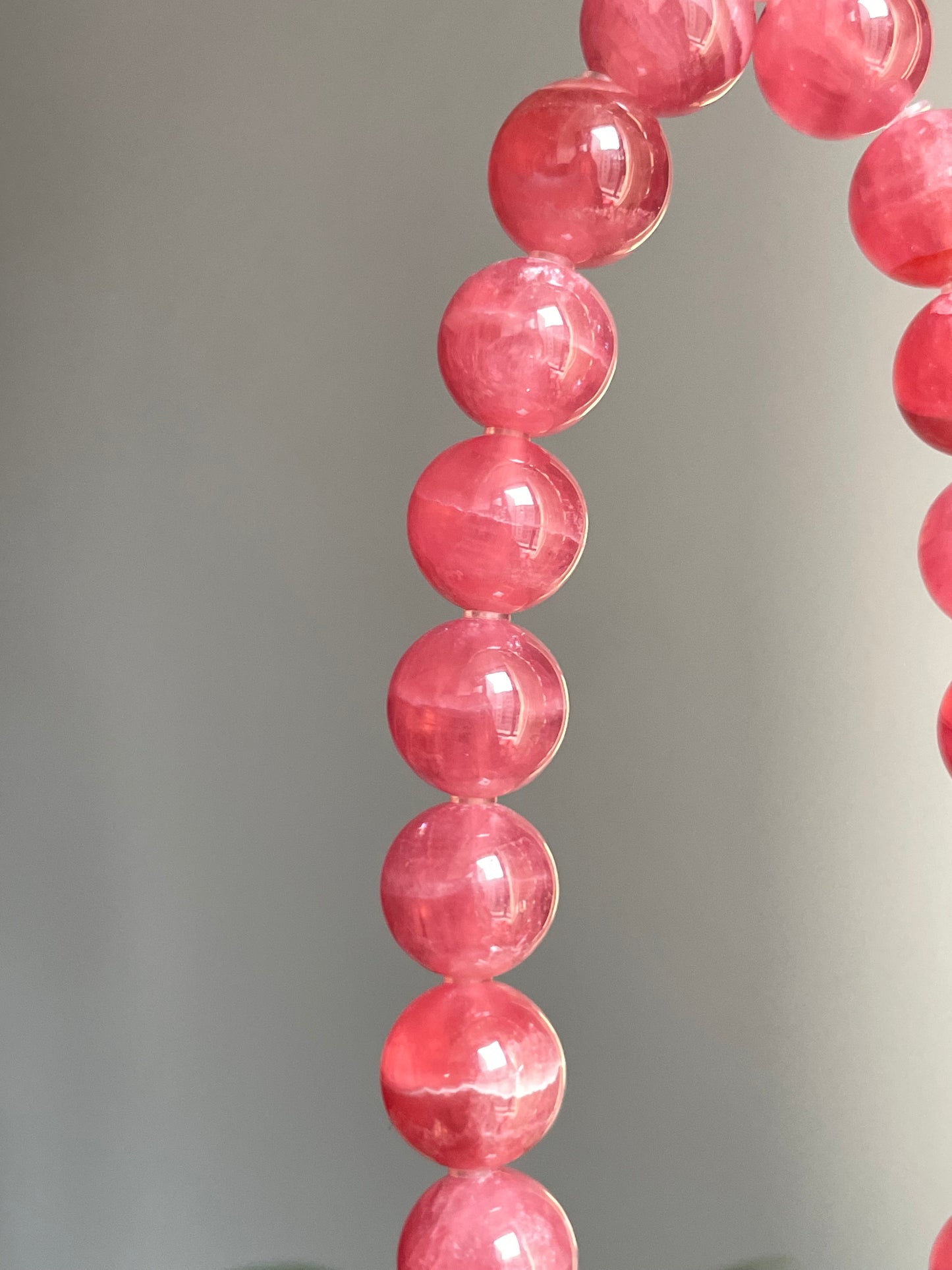 Gemmy high quality rhodochrosite 10mm