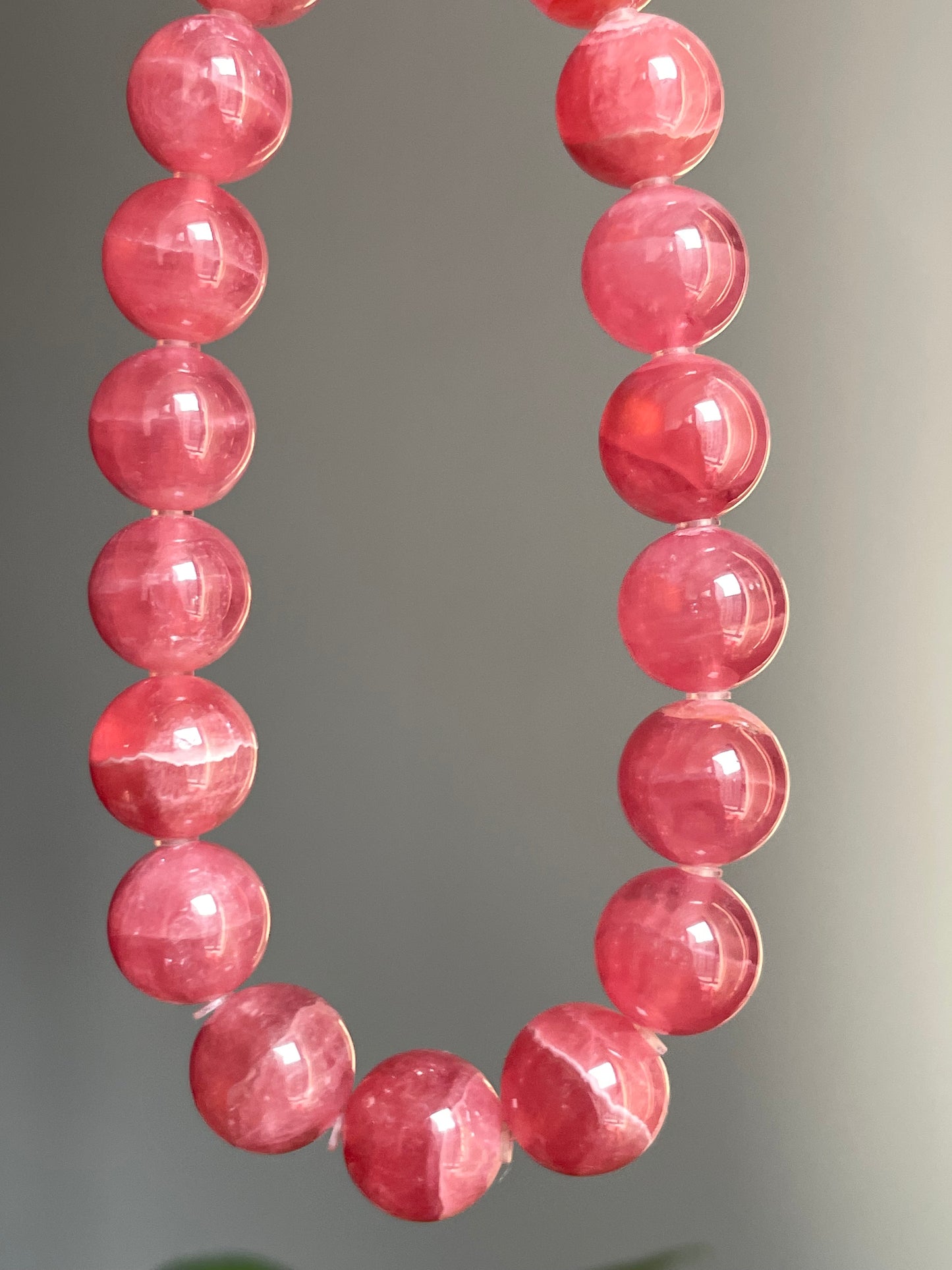 Gemmy high quality rhodochrosite 10mm
