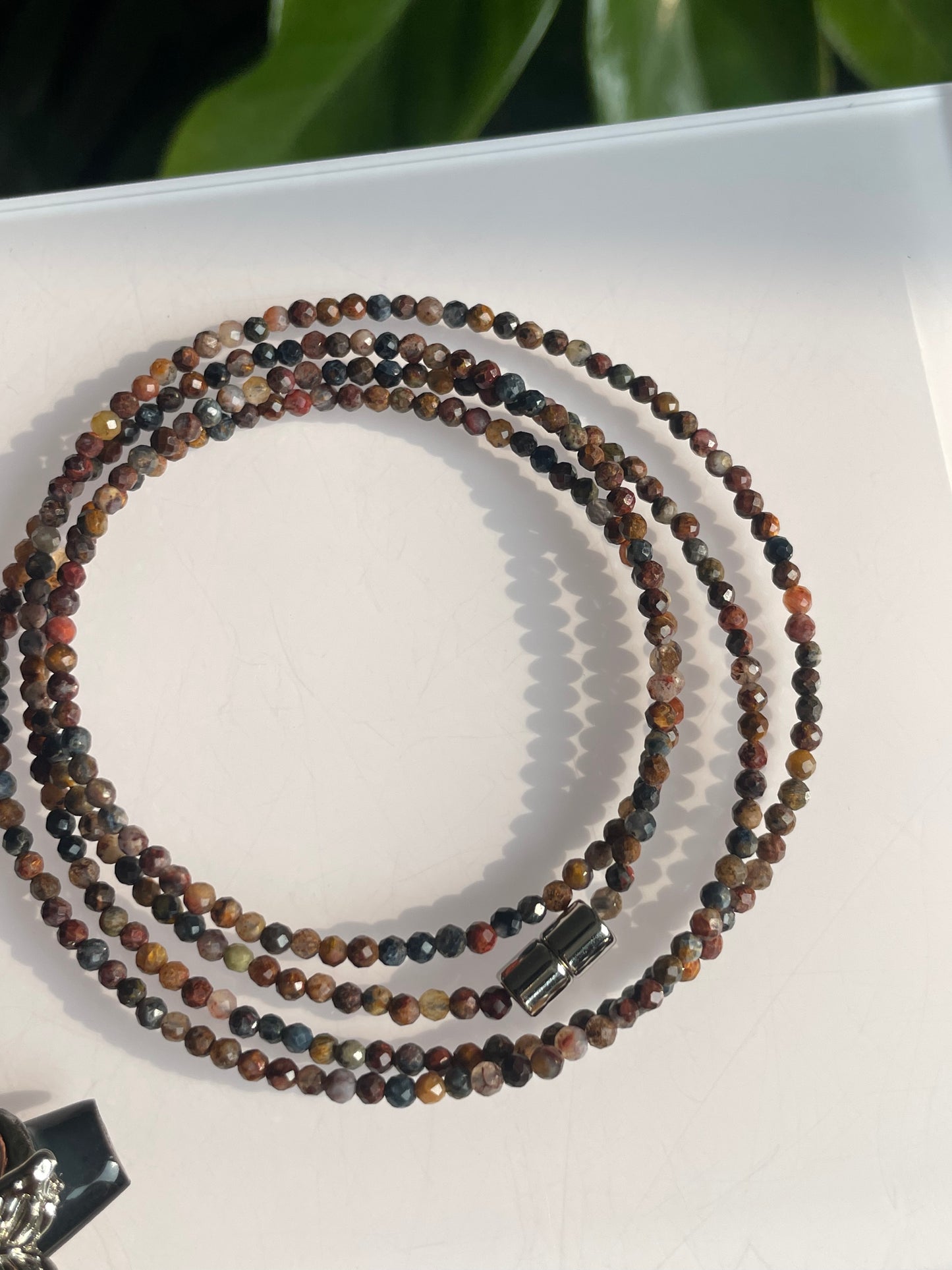 4 wraps pietersite magnetic bracelet