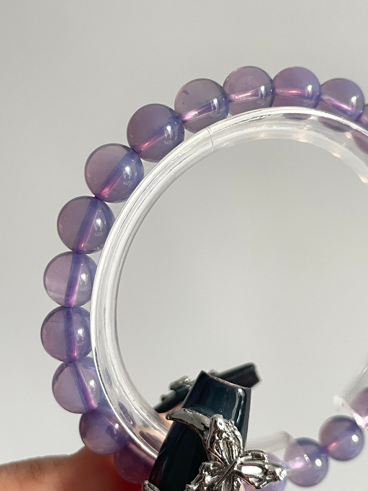 lavender moon quartz bracelet 7.4mm