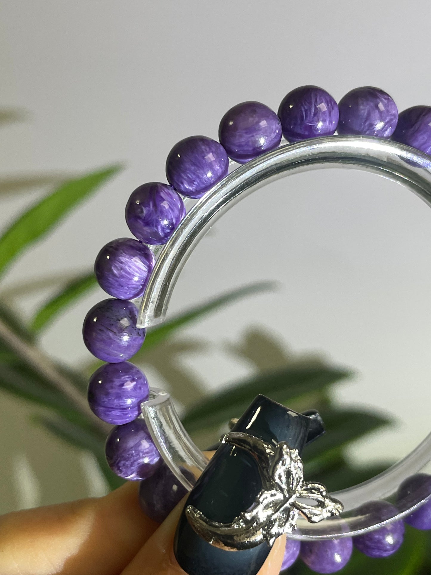 natural charoite bracelet 8.1mm