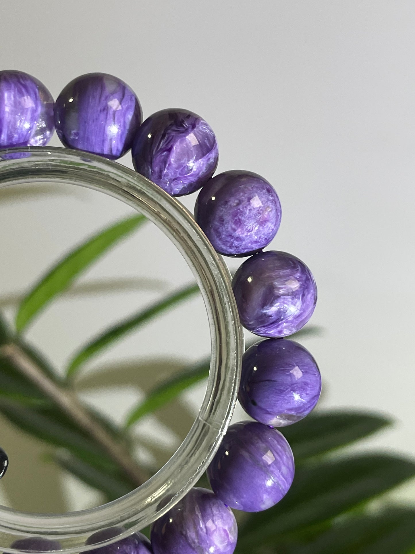 natural charoite bracelet 12.2mm
