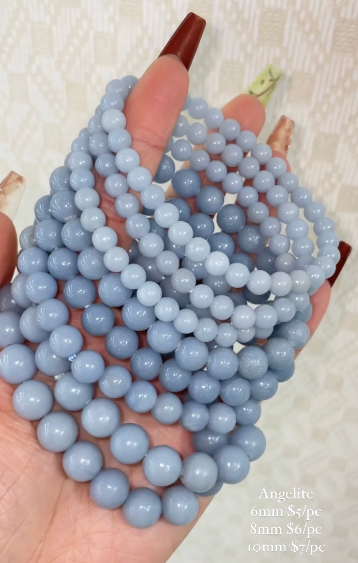 blue angelite bracelet