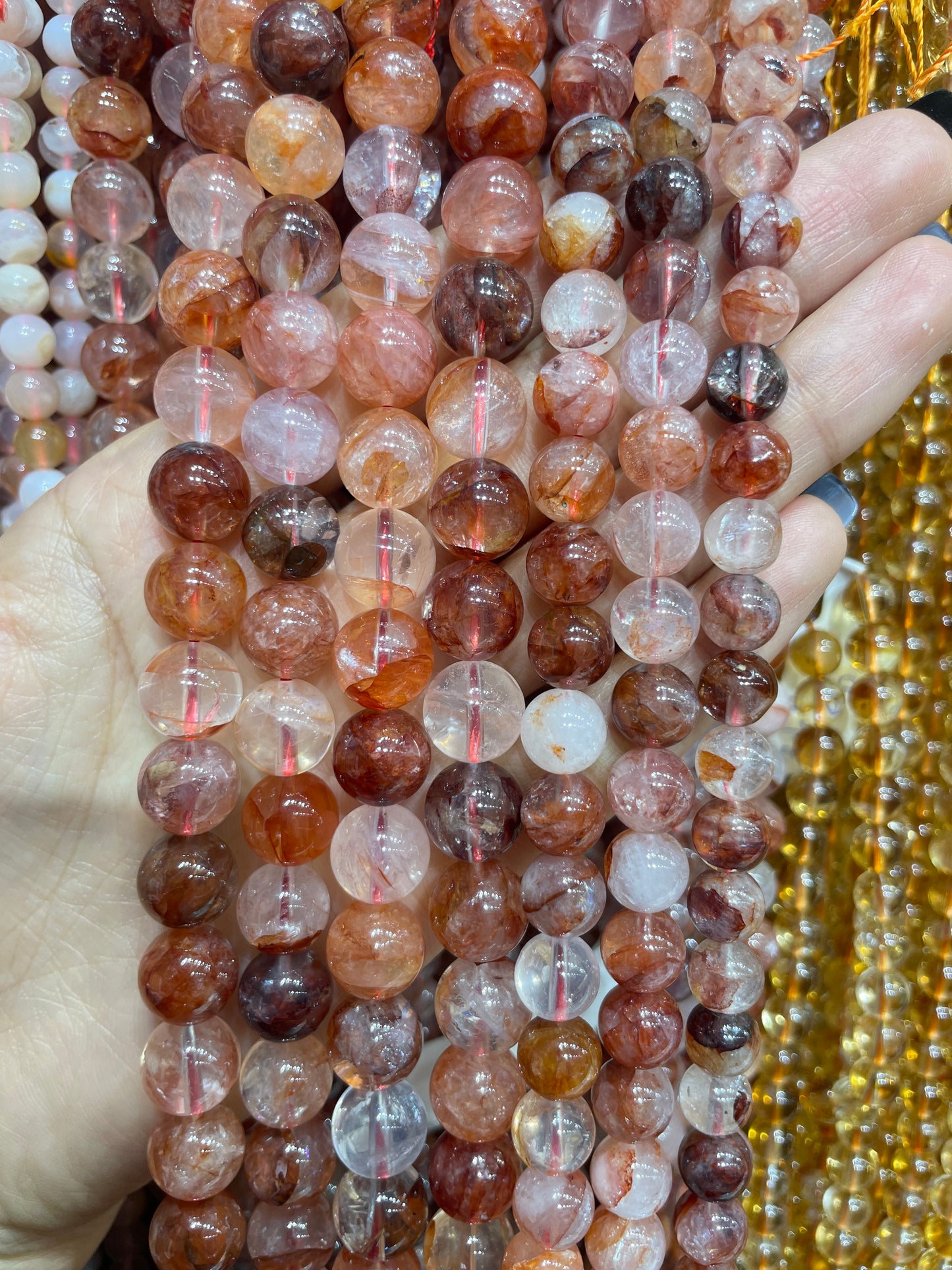 nicer quality fire quartz strand