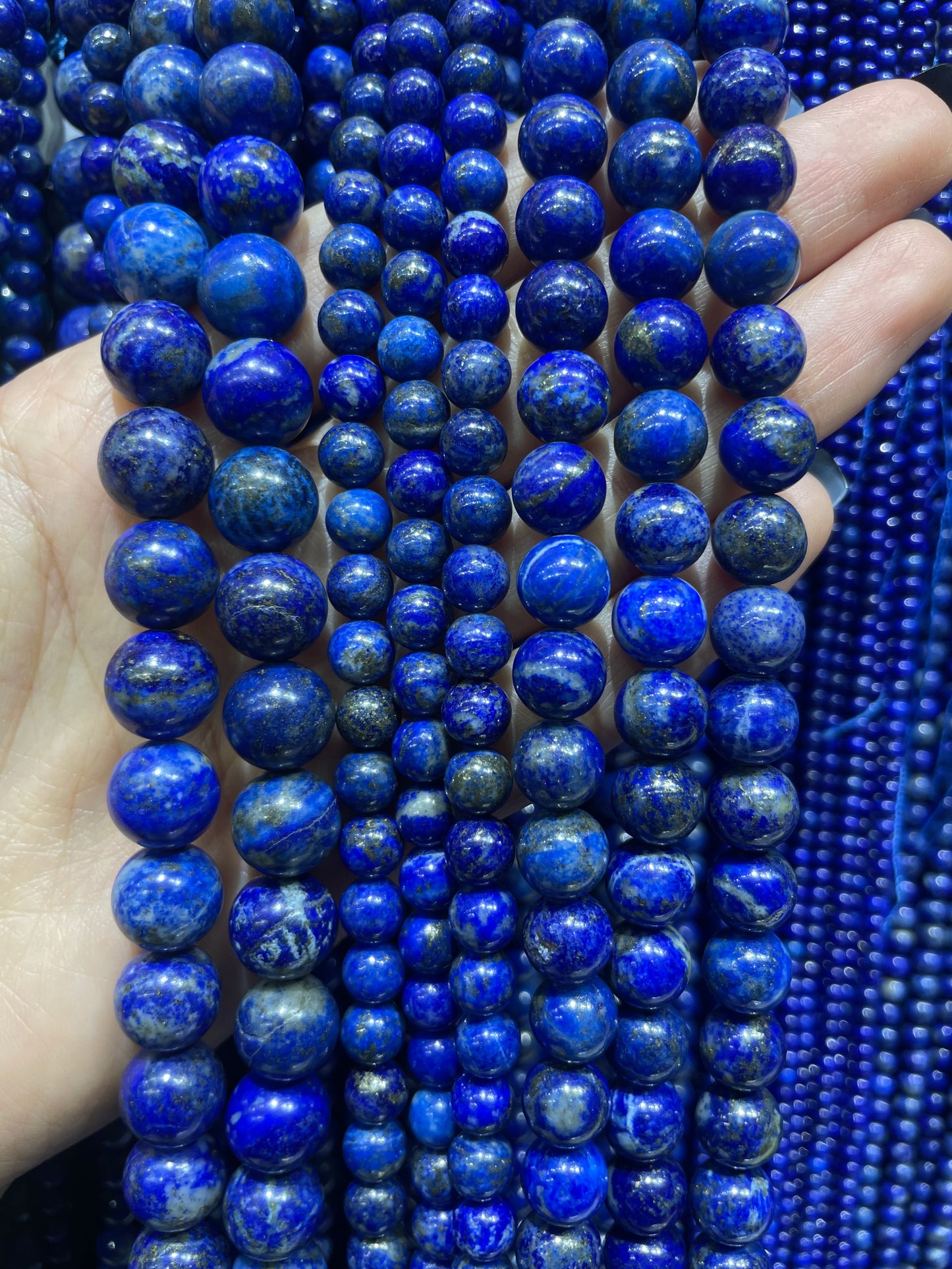 natural lapis lazuli strand