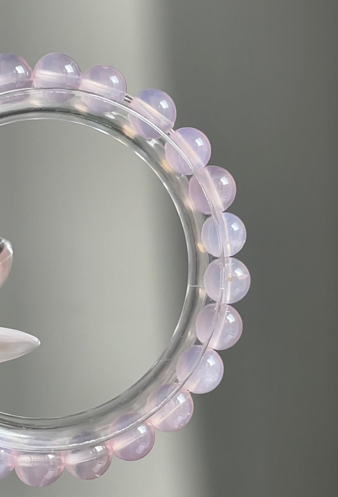 natural jelly rose quartz bracelet 7.4-7.9mm