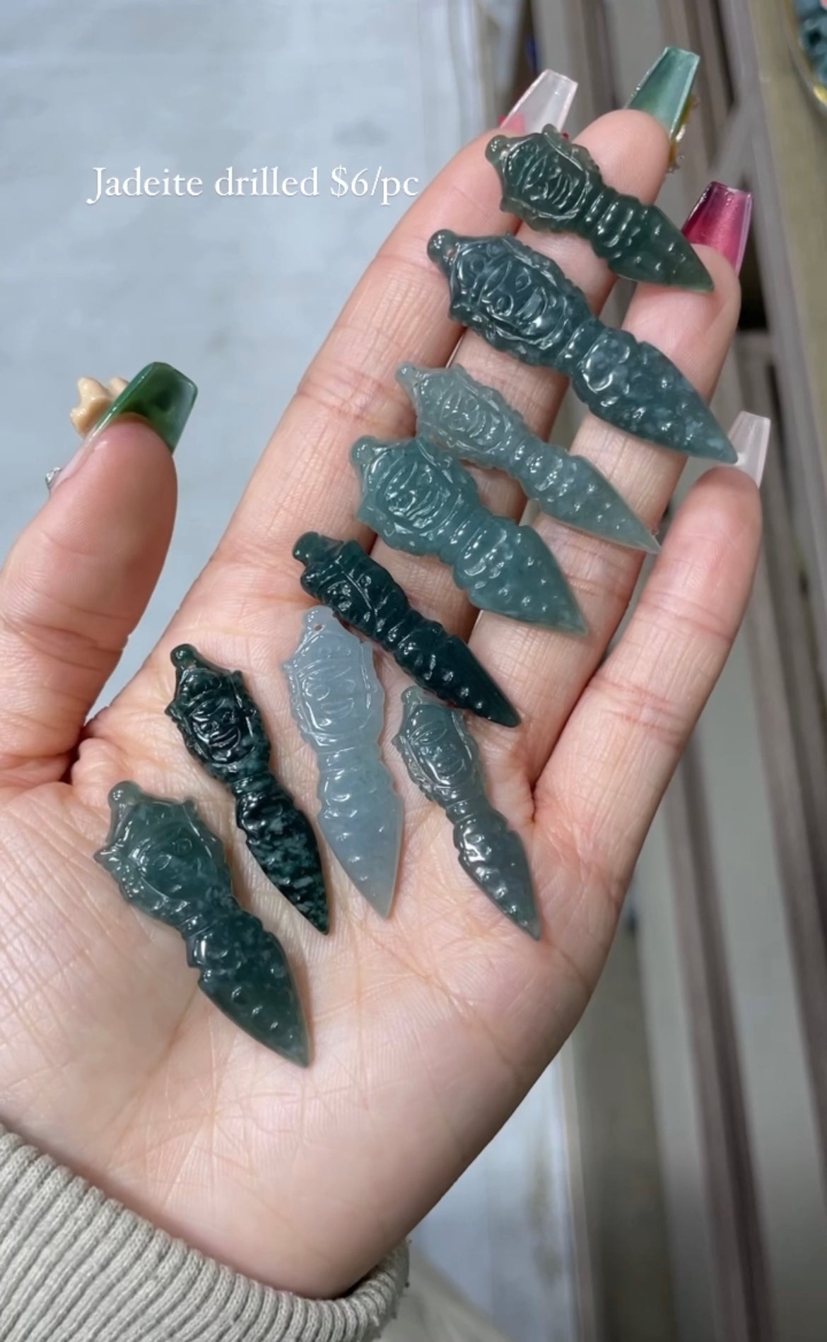 blue water jade vajry pestle