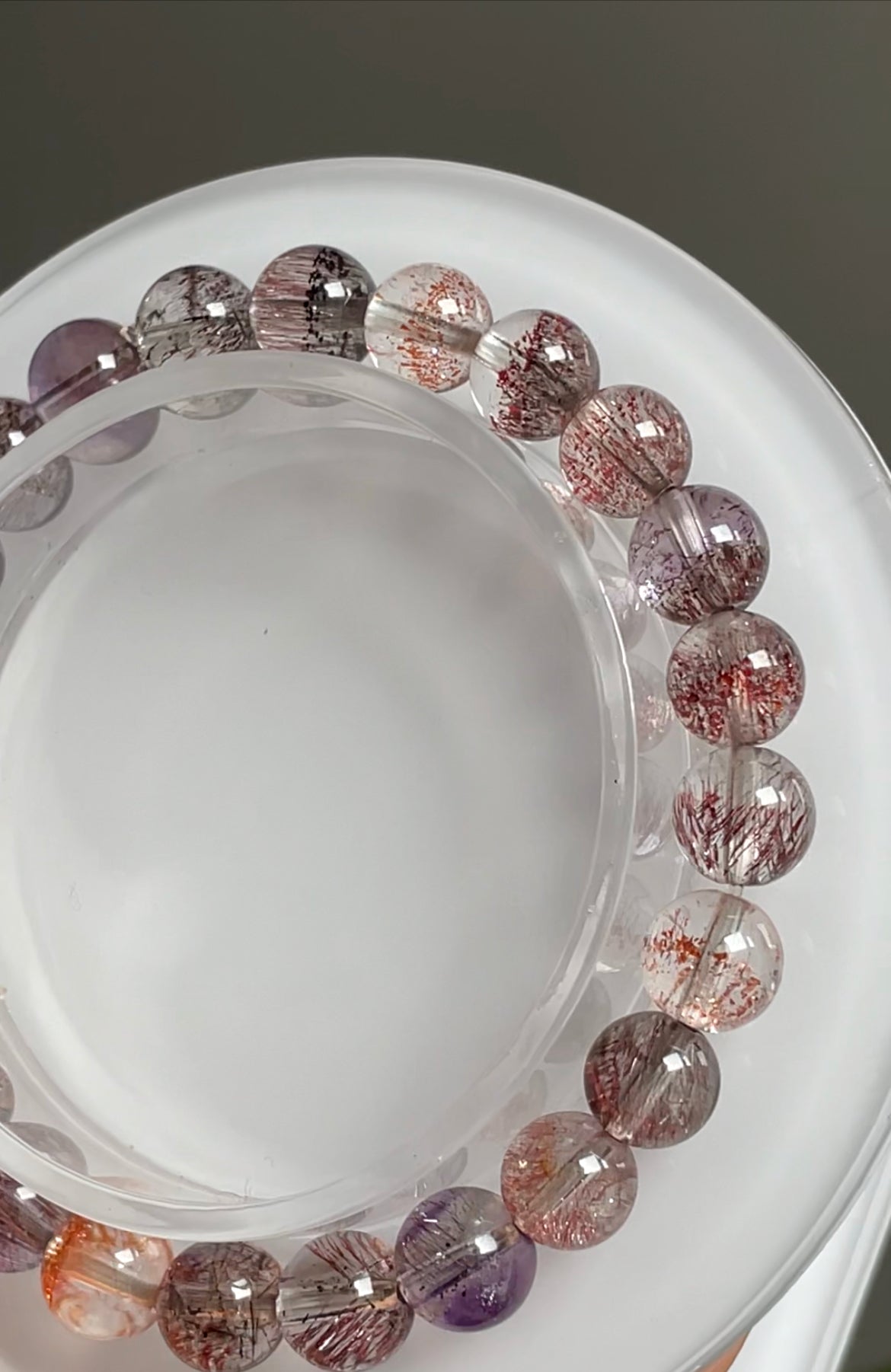 natural high quality super seven 8.6mm