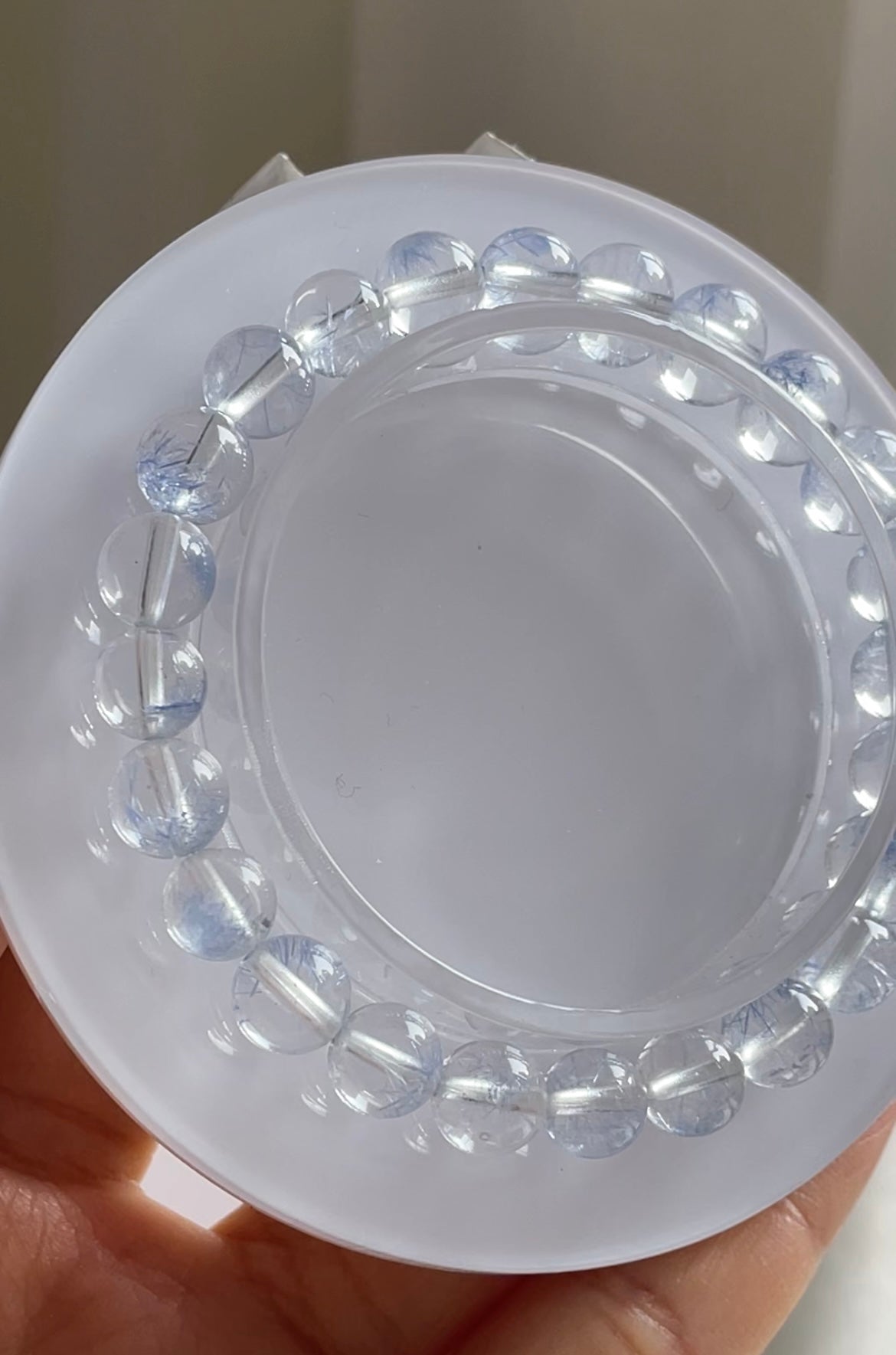 ice dumortierite bracelet 7.3mm