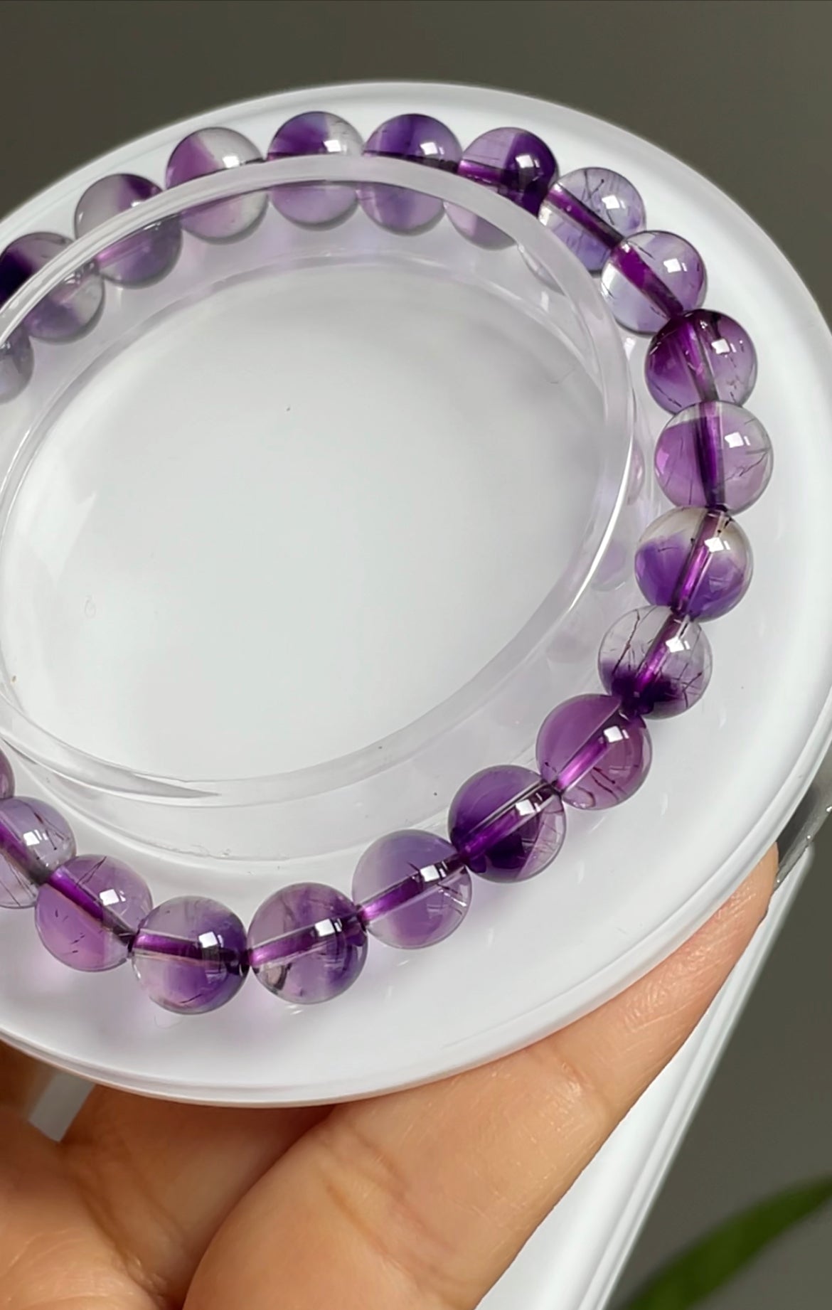 purple super 7 bracelet 7mm