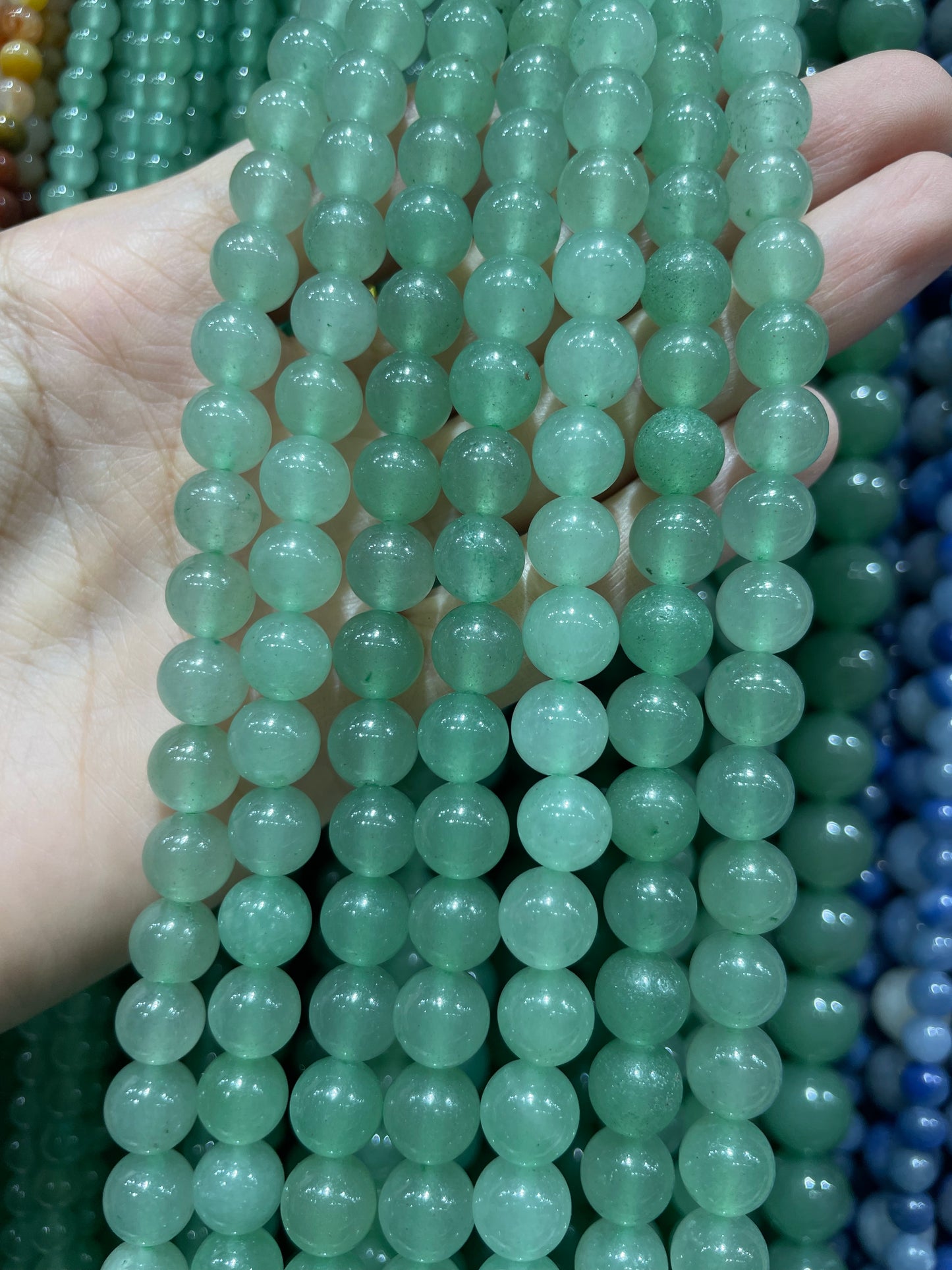 green aventurine strand