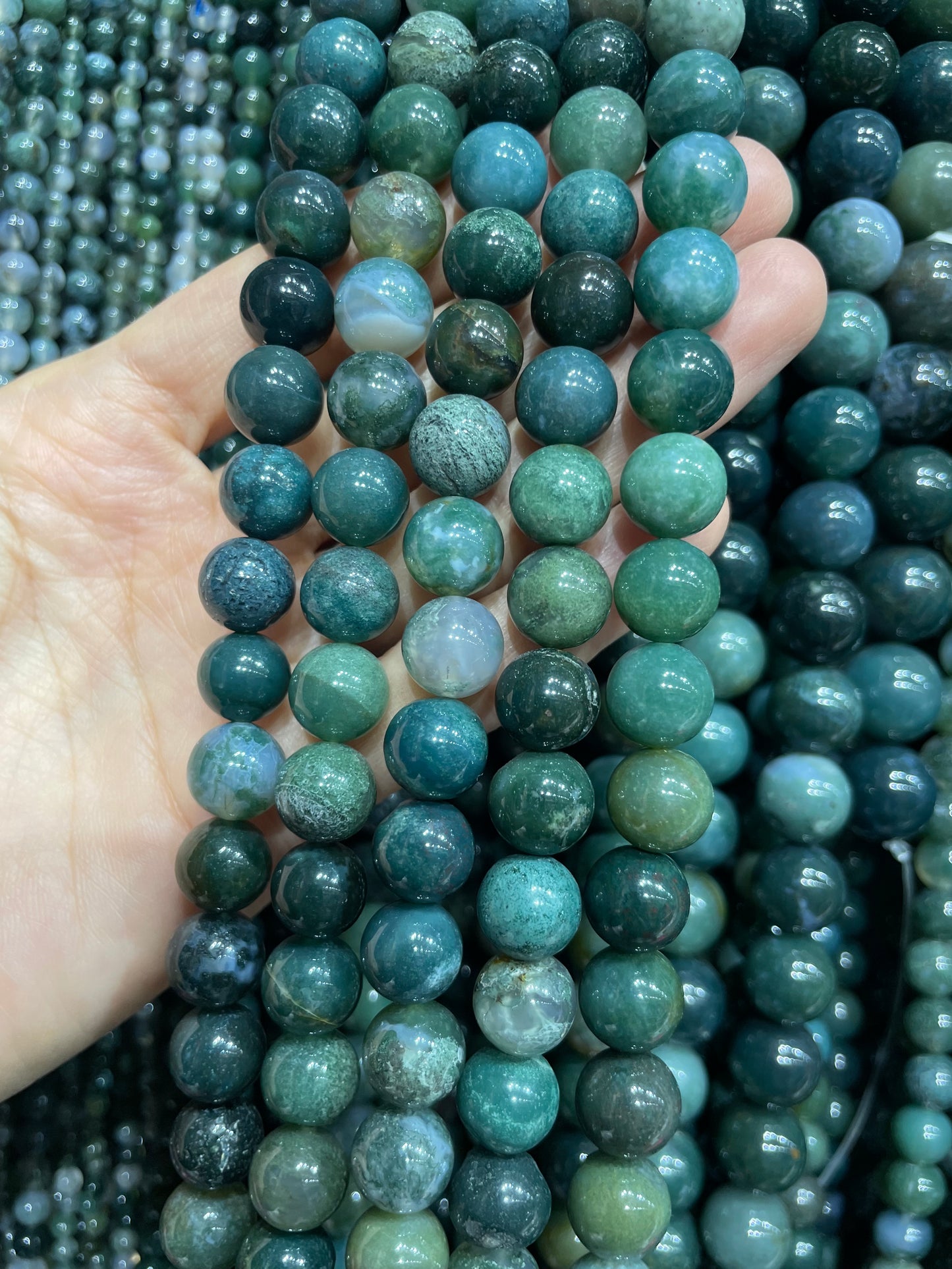 moss agate strand