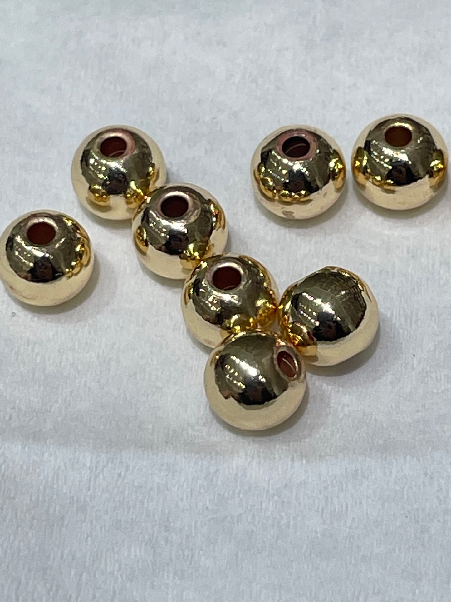 100pcs 14K gold plated light gold color alloy bead spacer