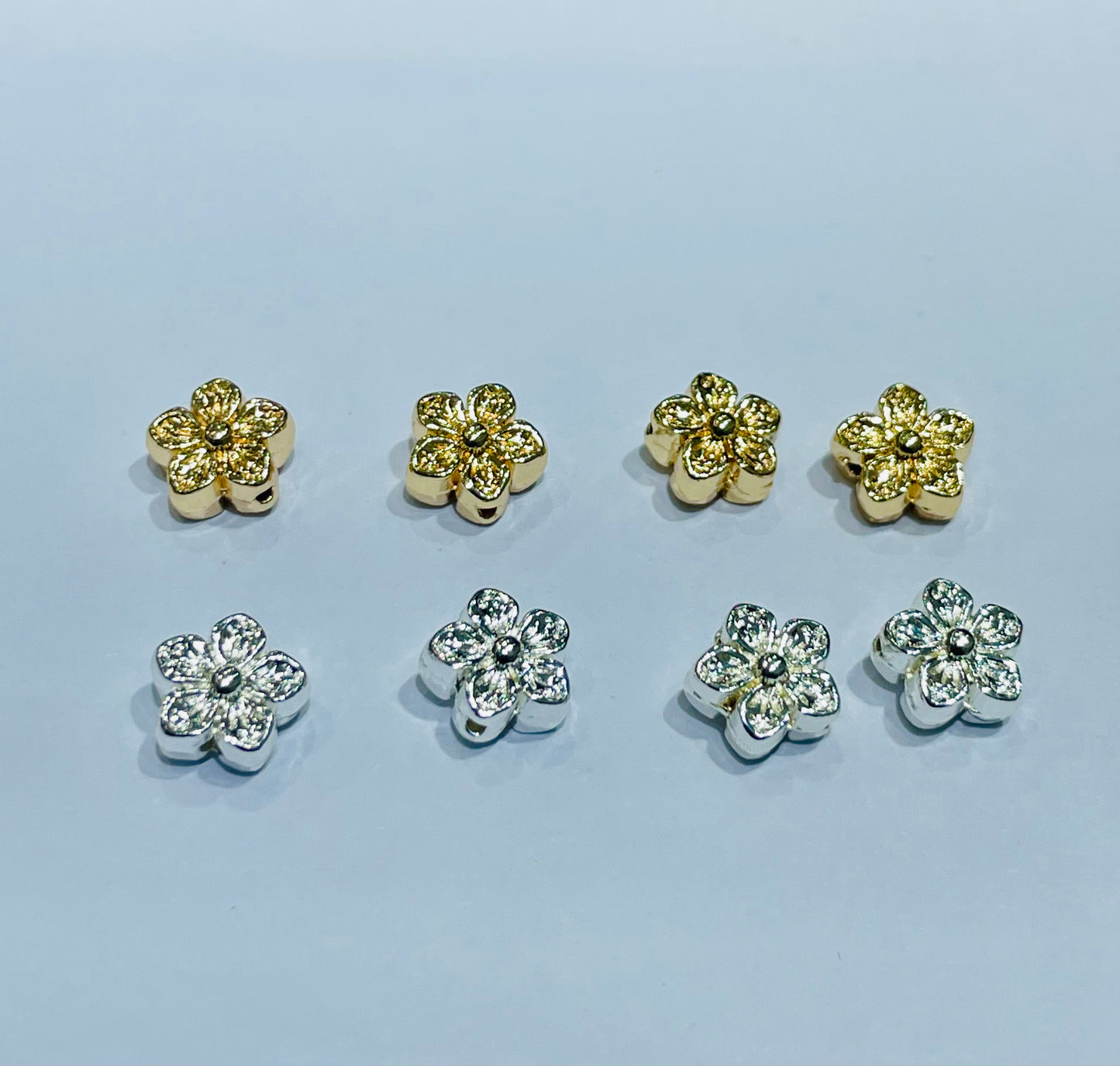alloy sakura flower 8mm spacer 100pcs/bag