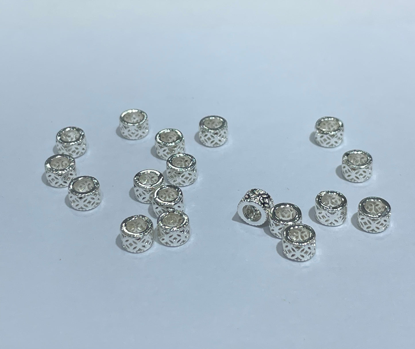 alloy flower pattern tube 4.5mm spacer 100pcs/bag