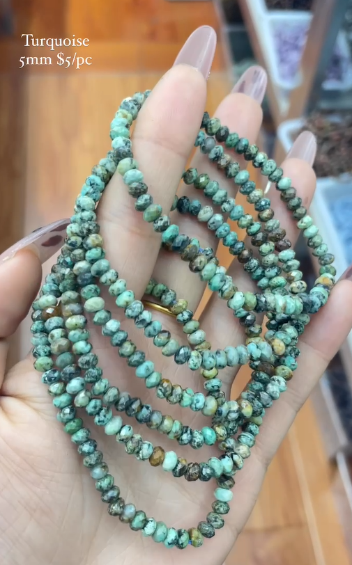 turquoise 5mm bracelet