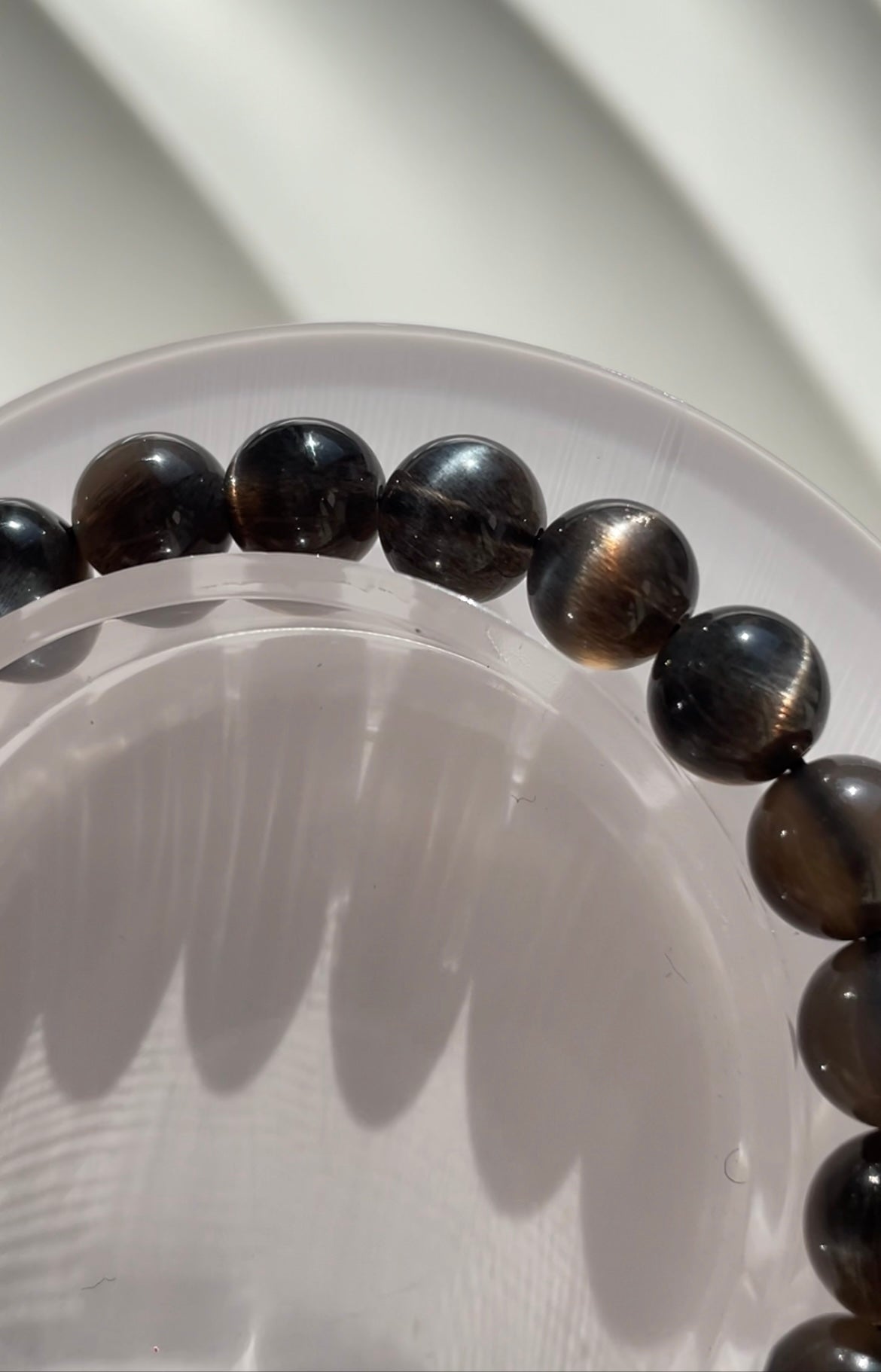 skeleton sunstone bracelet 8mm
