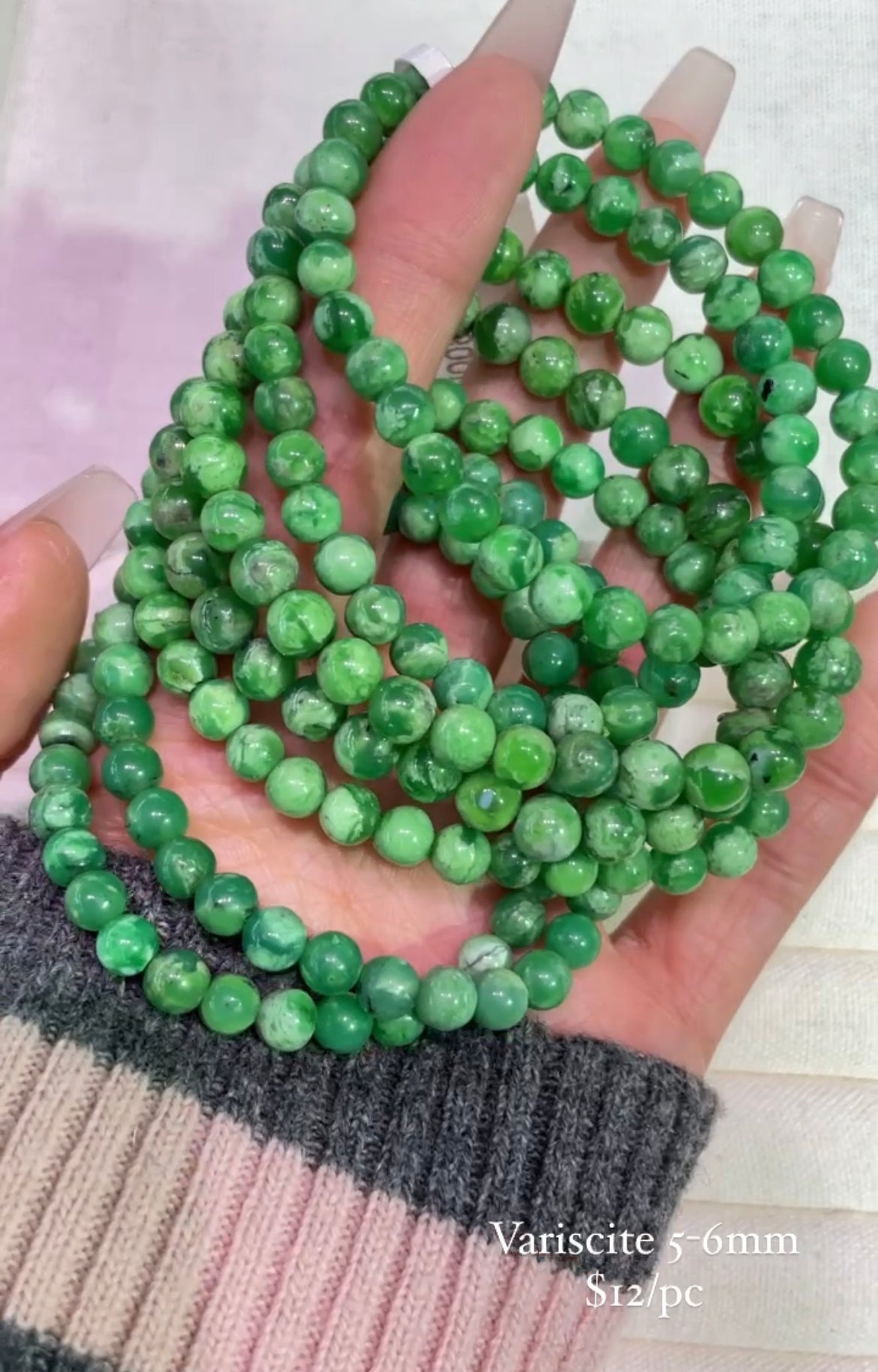 variscite 5-6mm bracelet
