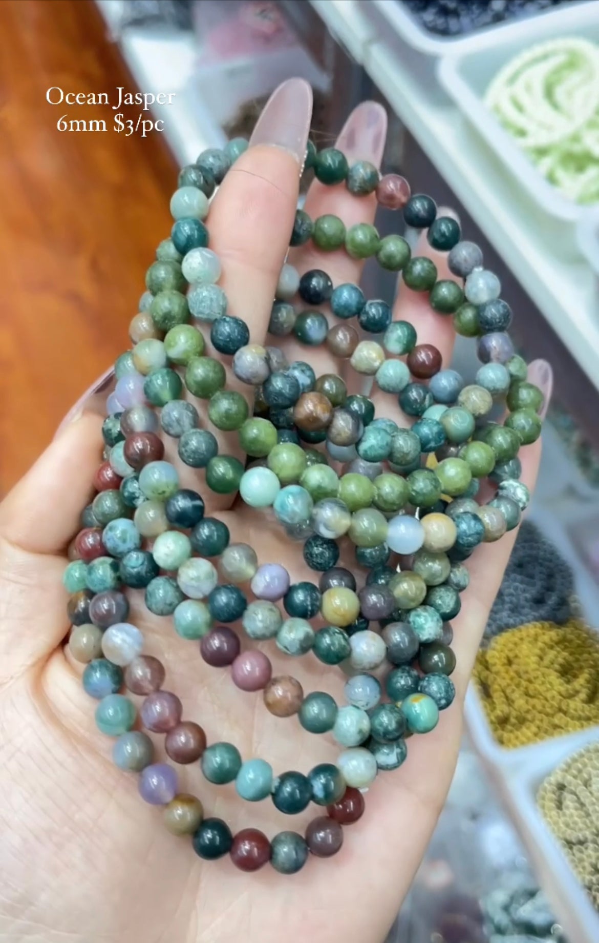 ocean jasper bracelet 6mm