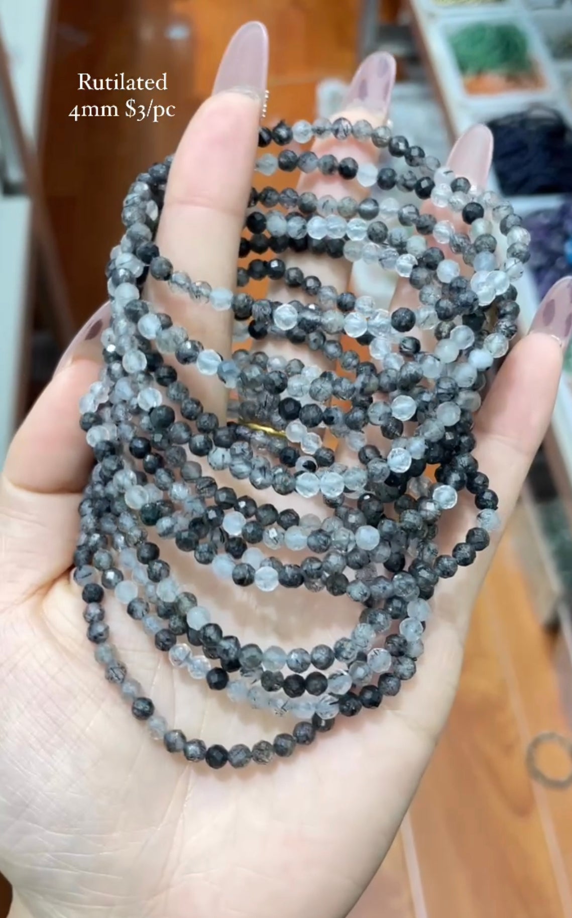 black rutile bracelet