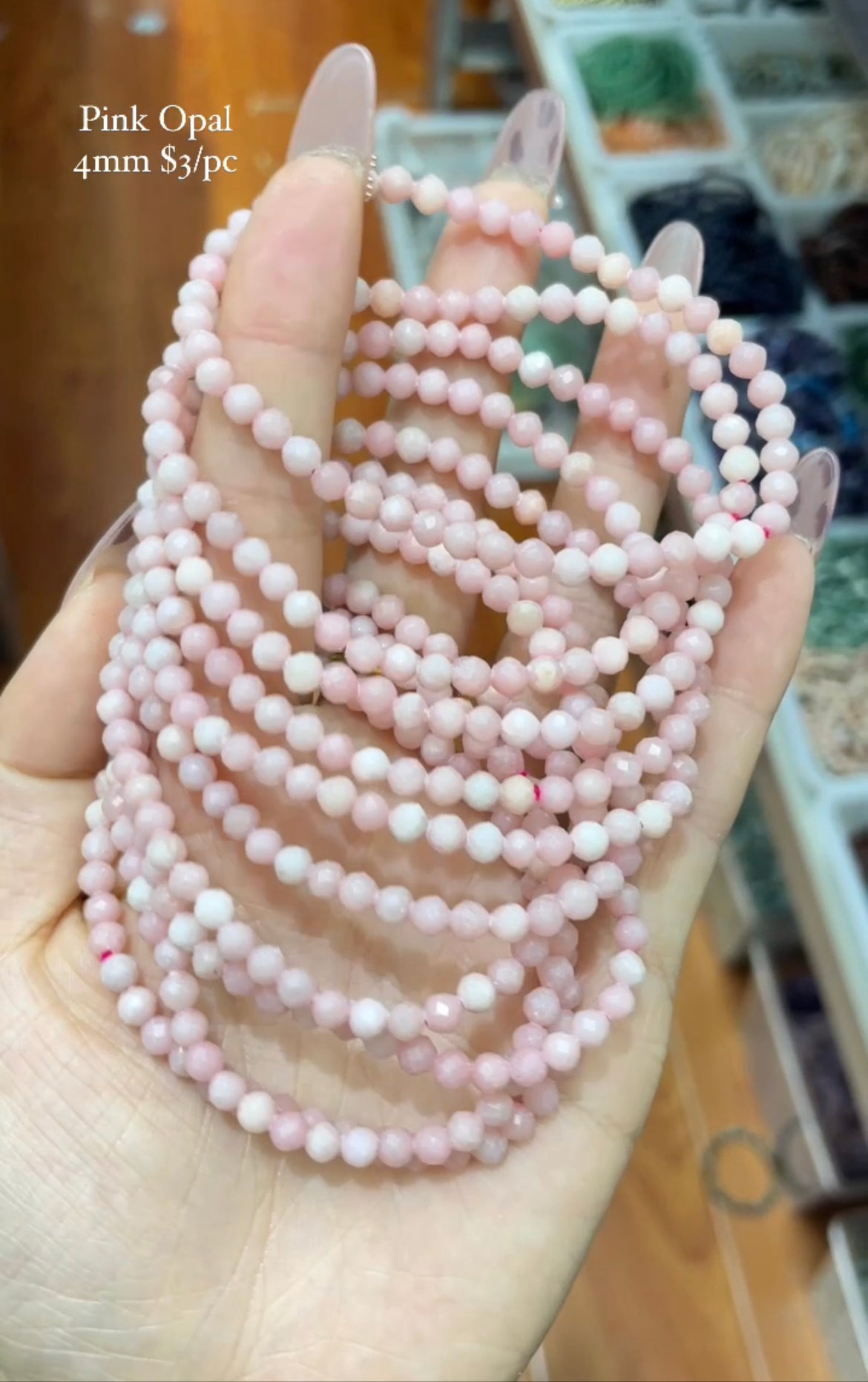 pink opal bracelet