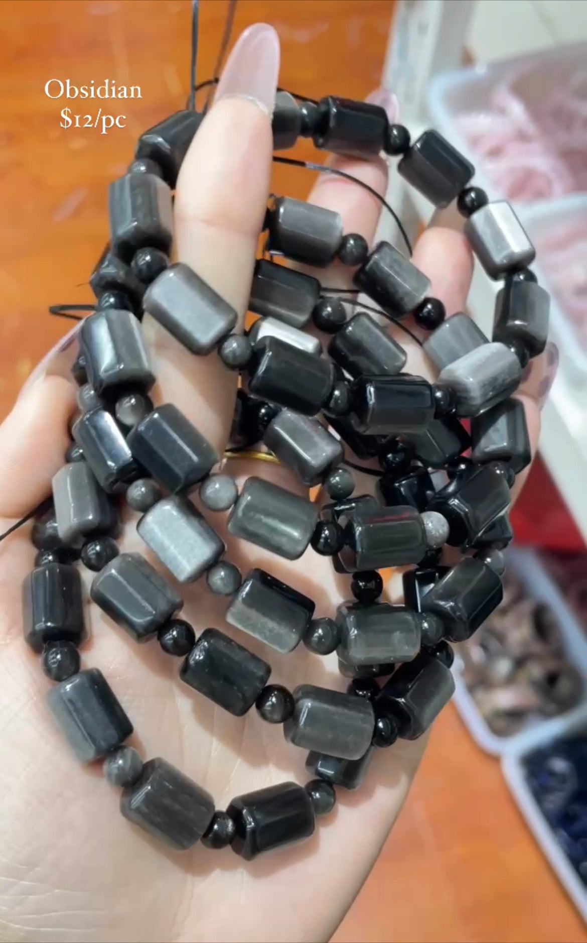 obsidian bracelet