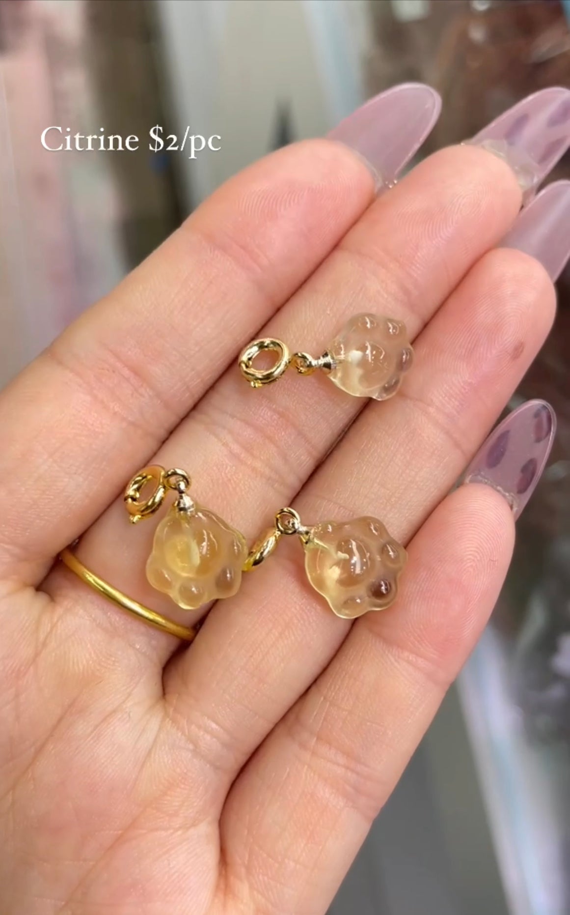 citrine charm