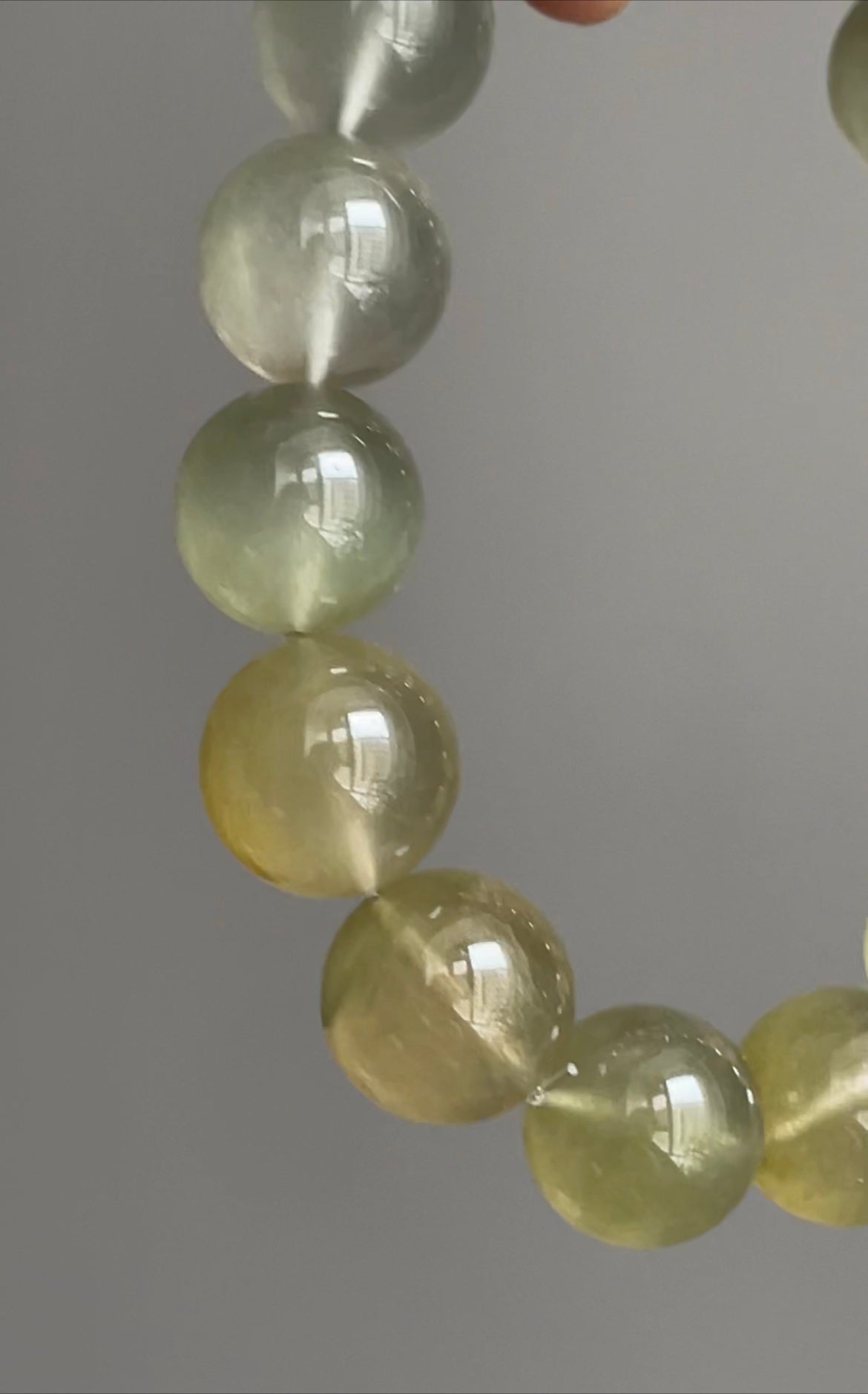 green rabbit hair bracelet 13.4mm