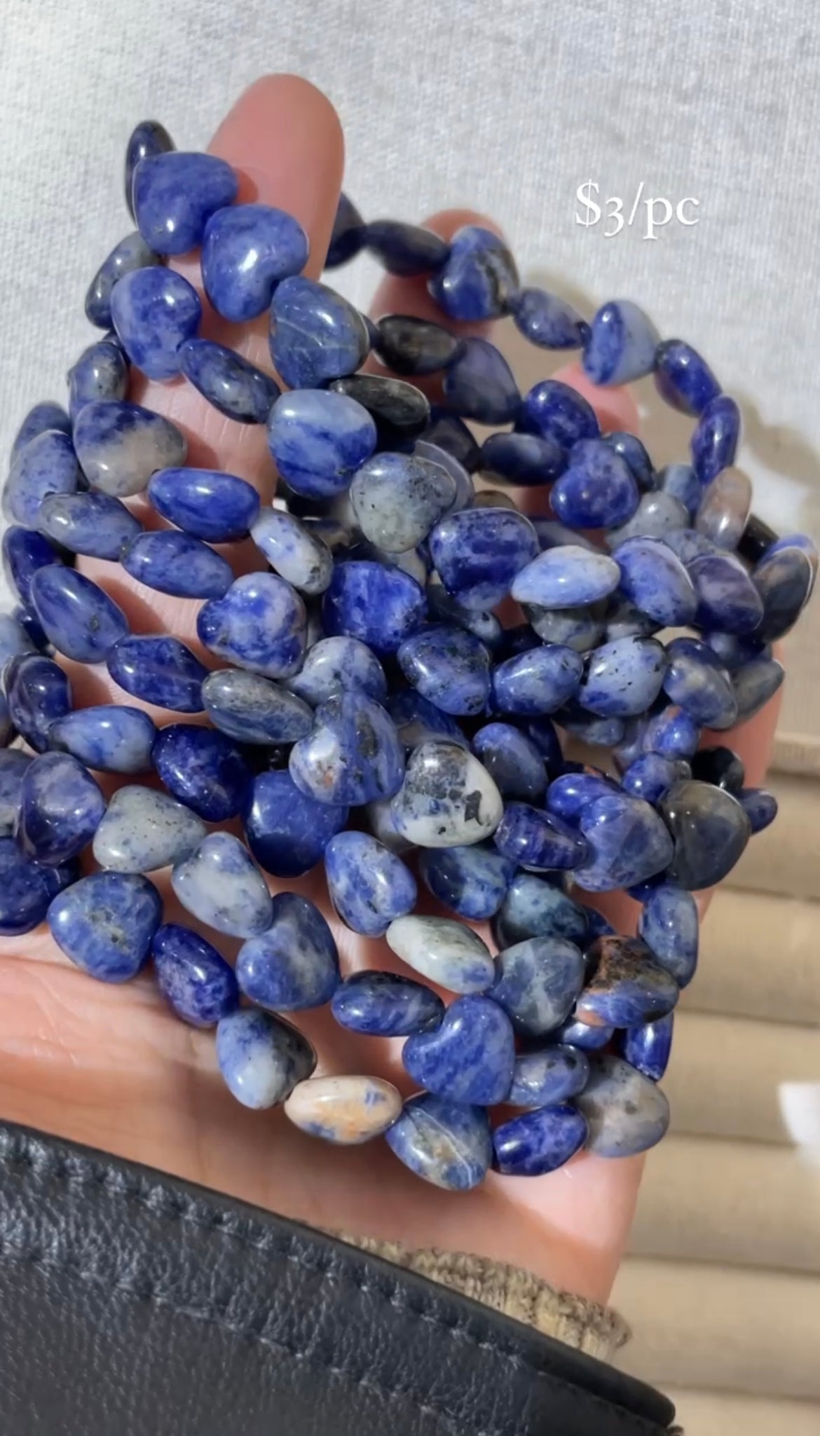 sodalite heart bracelet