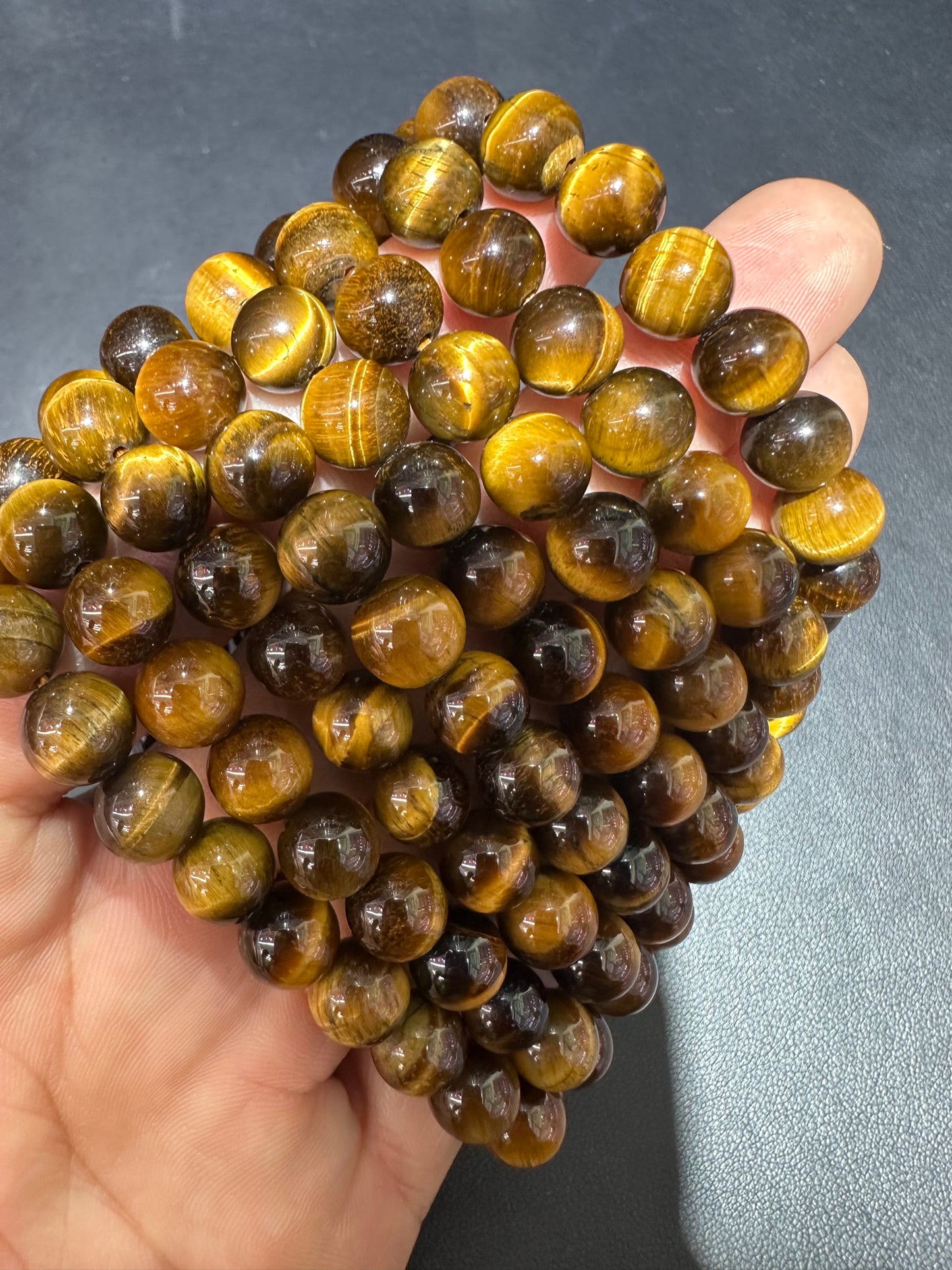 Yellow tiger eye bracelets 8mm