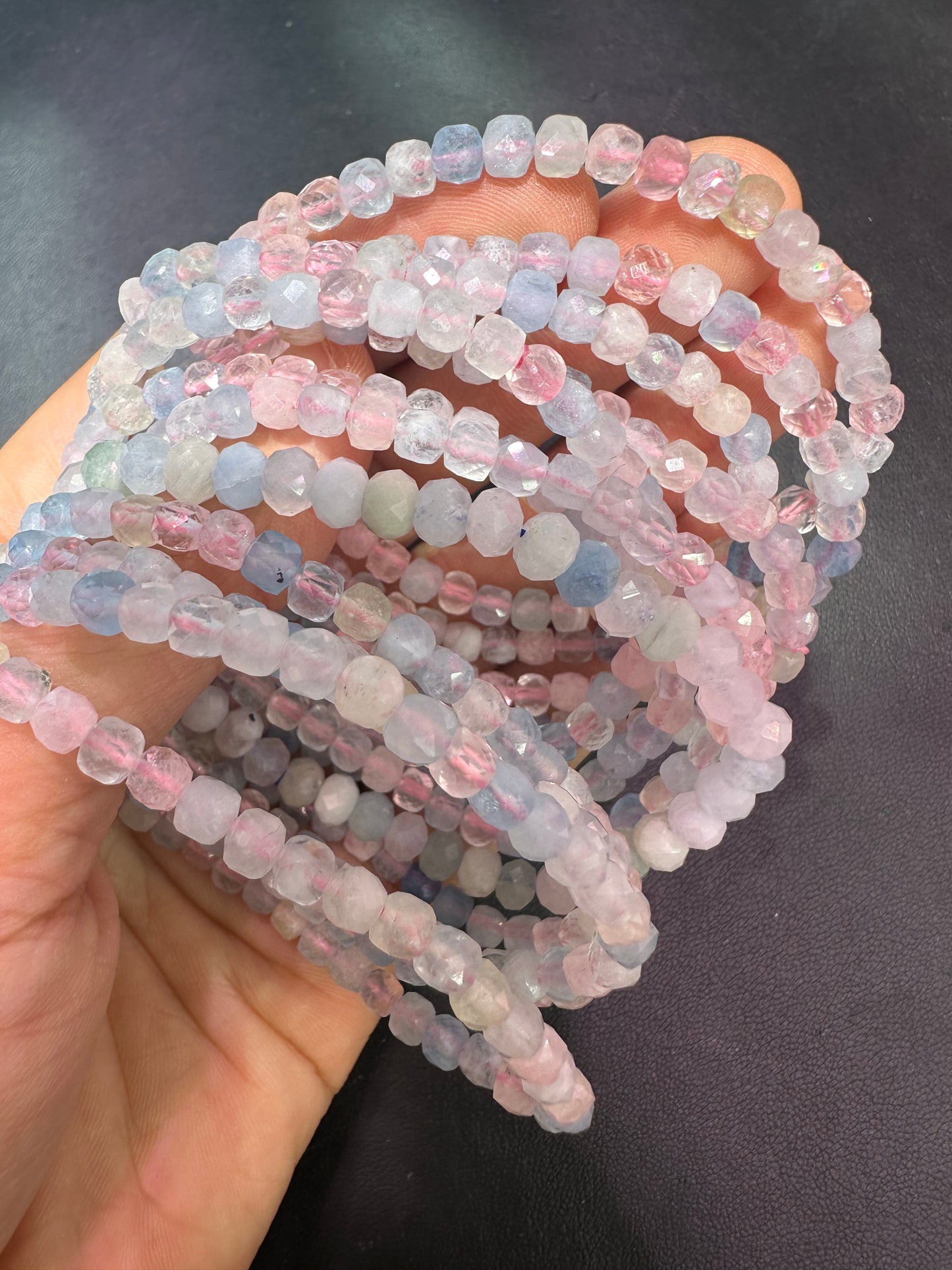 Morganite bracelets 4.5mm