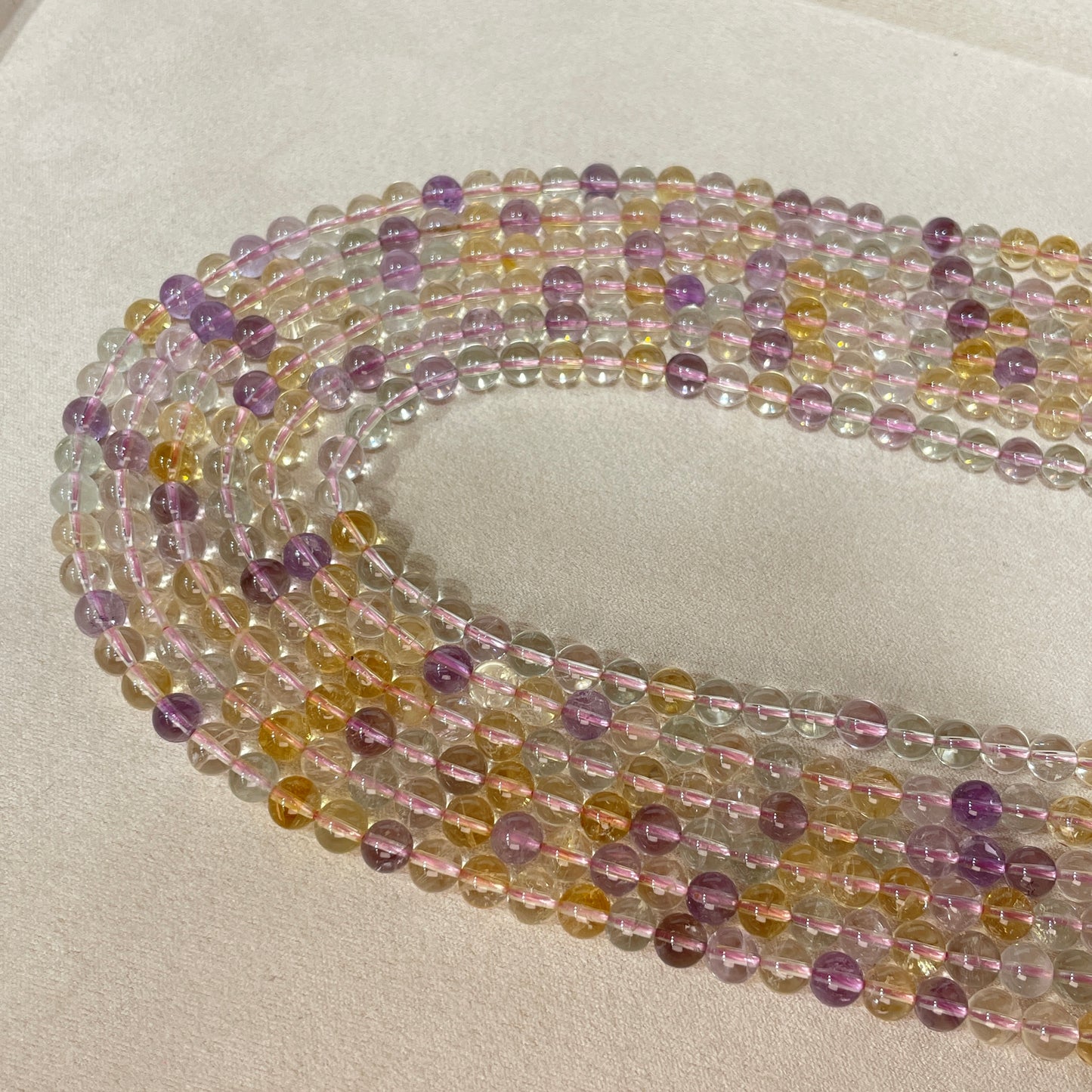 amerhyst & citrine strands wholesale price 6mm