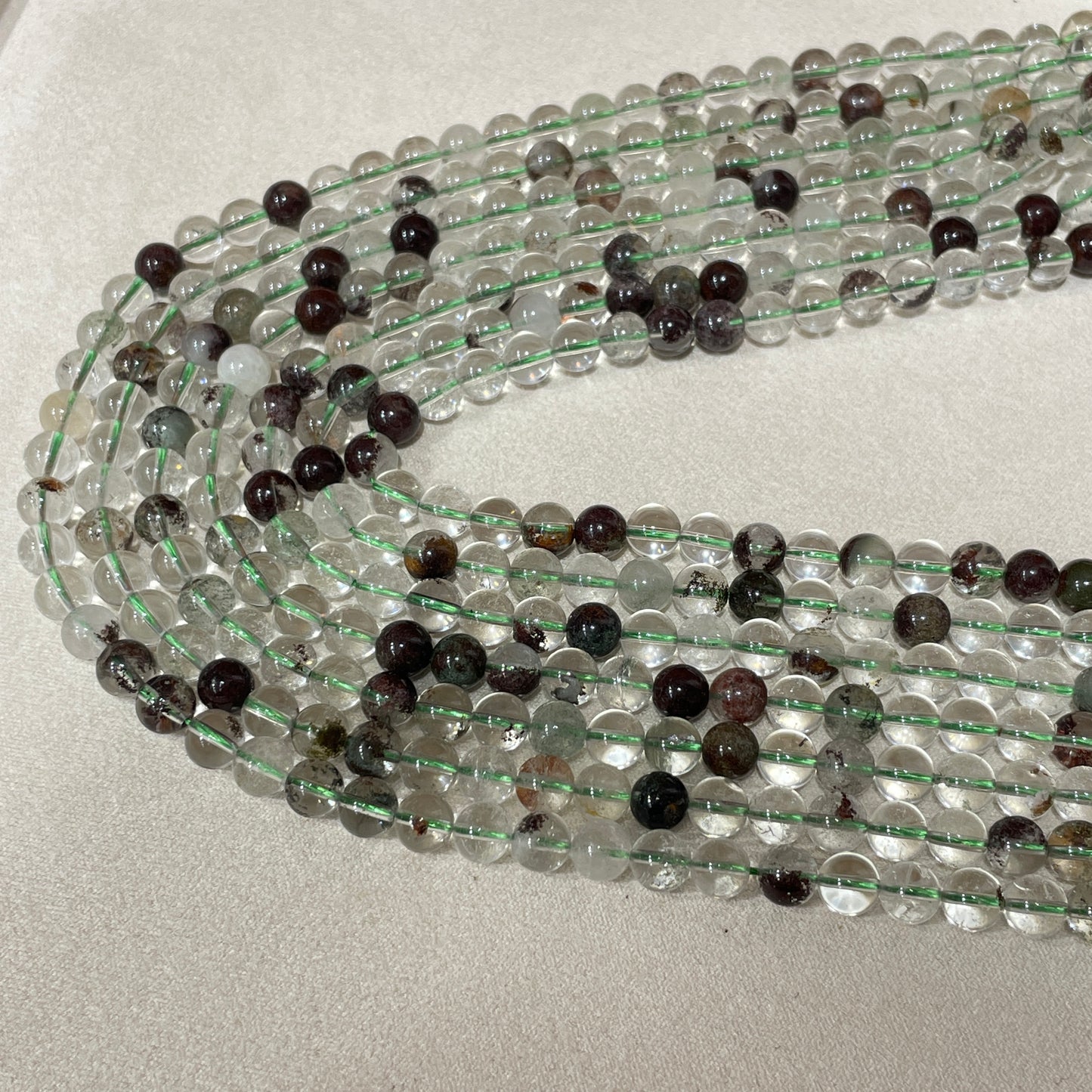 green garden quartz strands wholesale