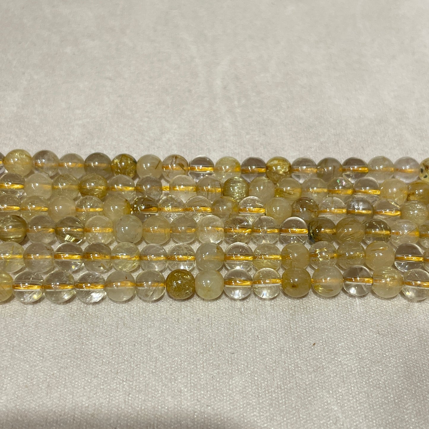 golden rutile strands 5mm