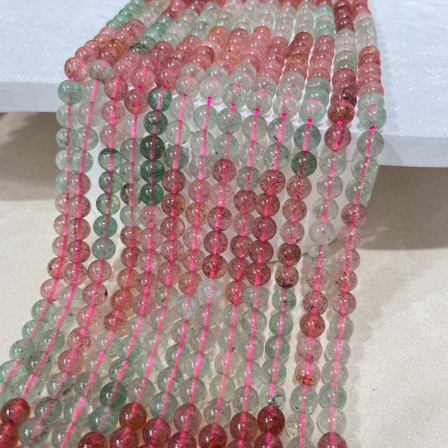 strawberry quartz strands