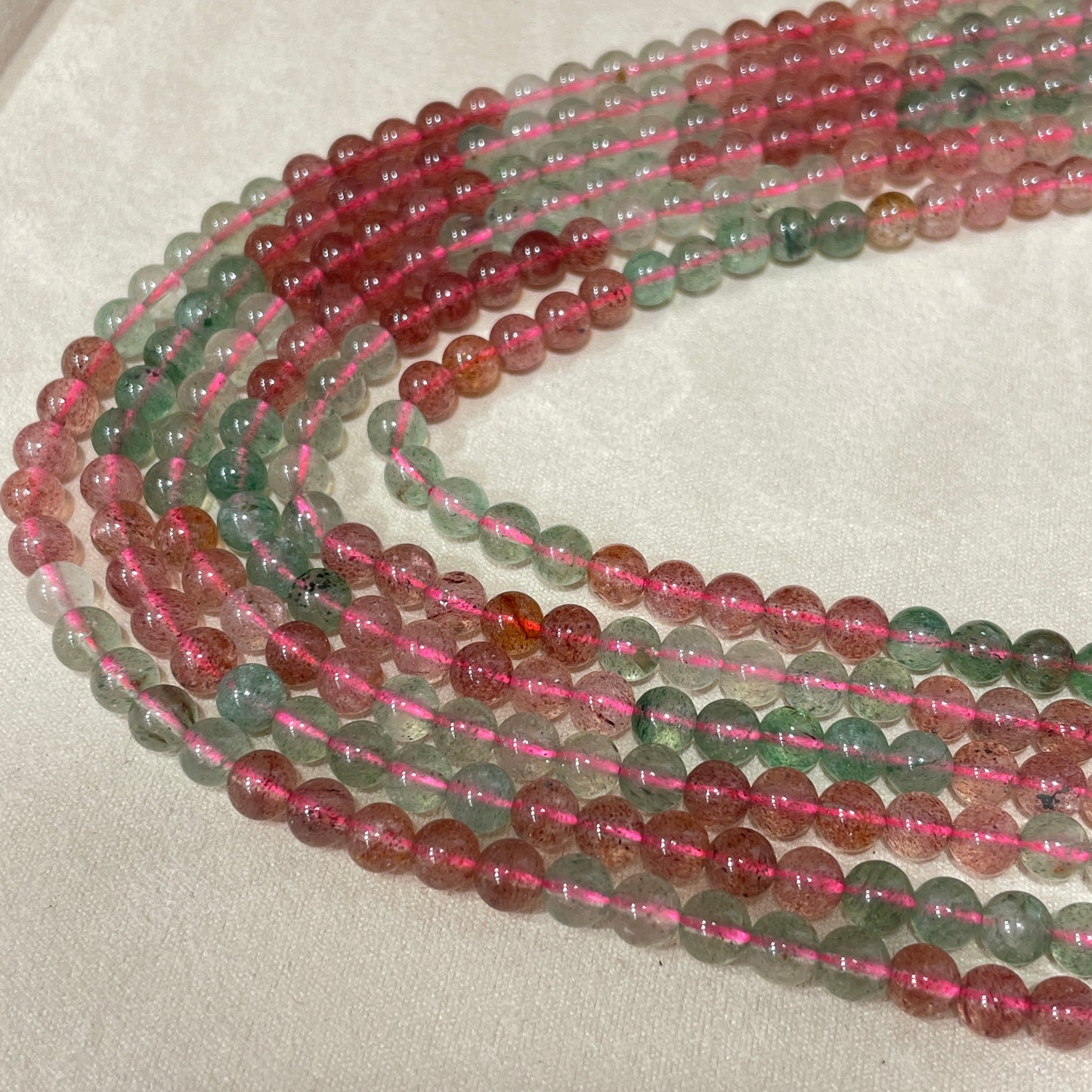 strawberry quartz strands