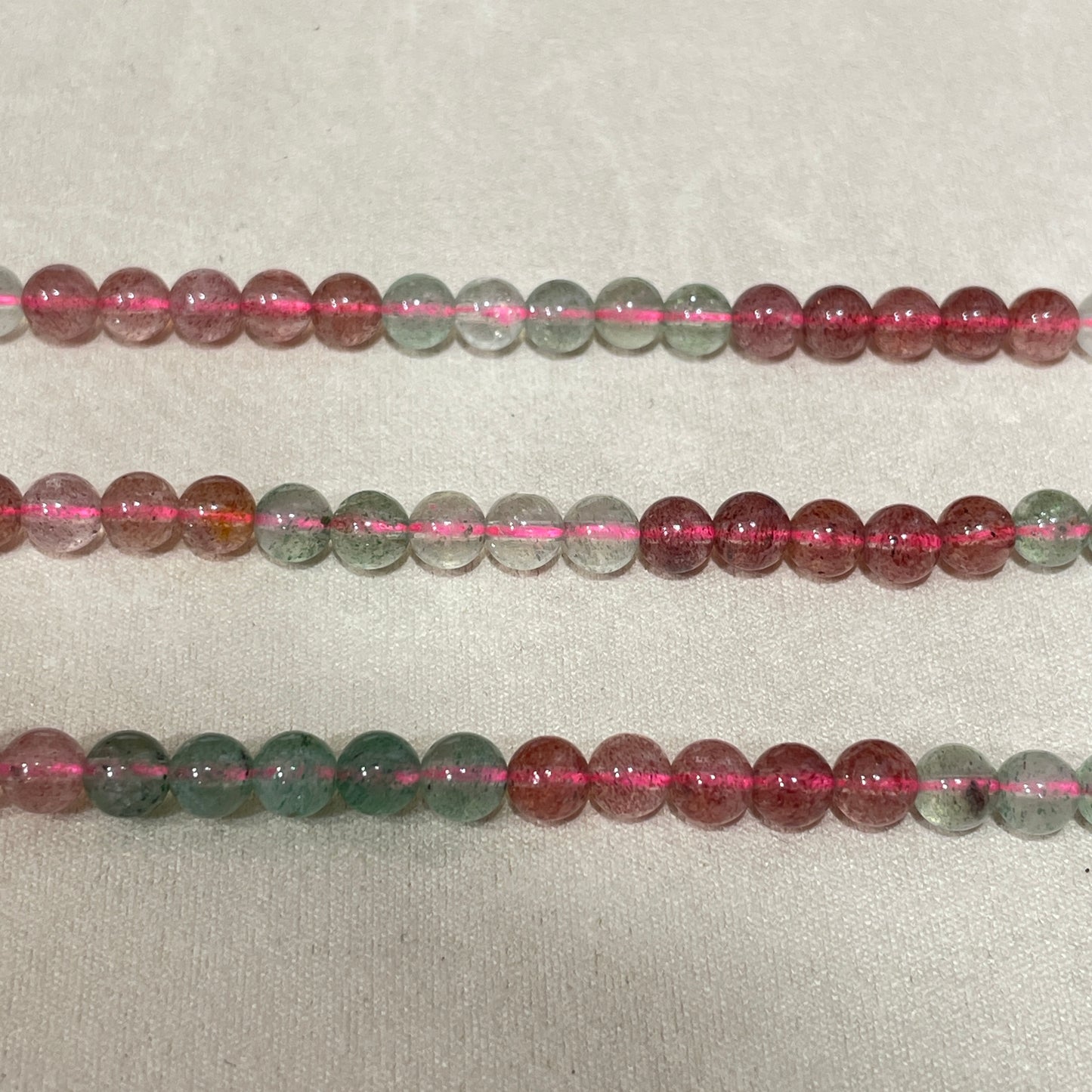 strawberry quartz strands