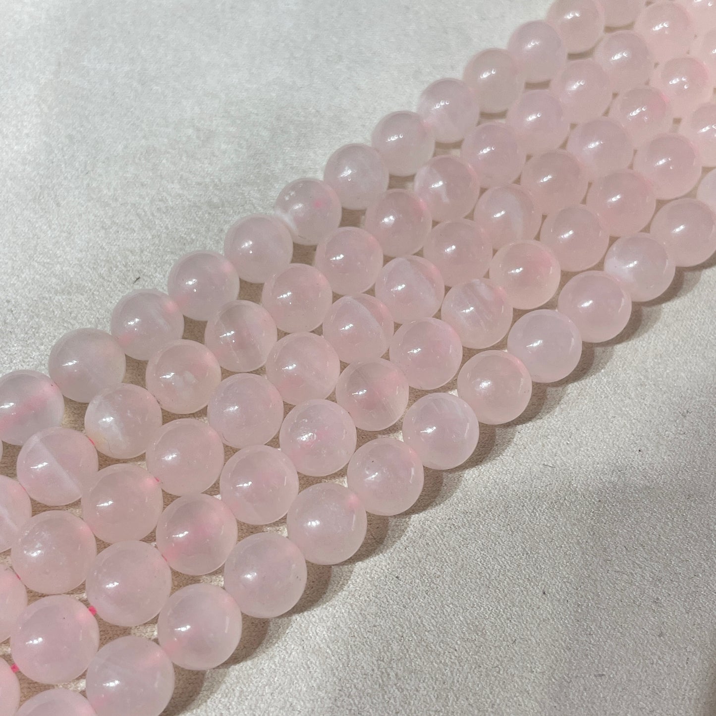 pink calcite strands