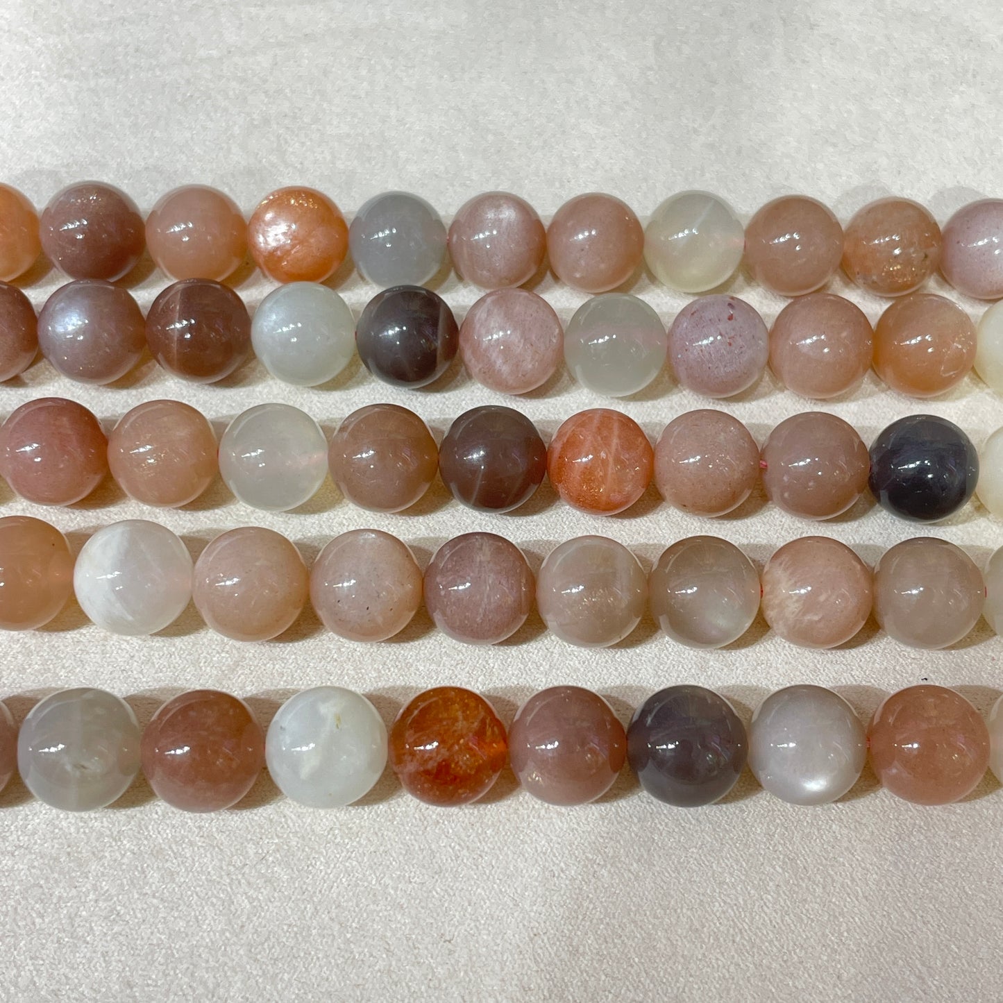 silk moonstone strands 10mm