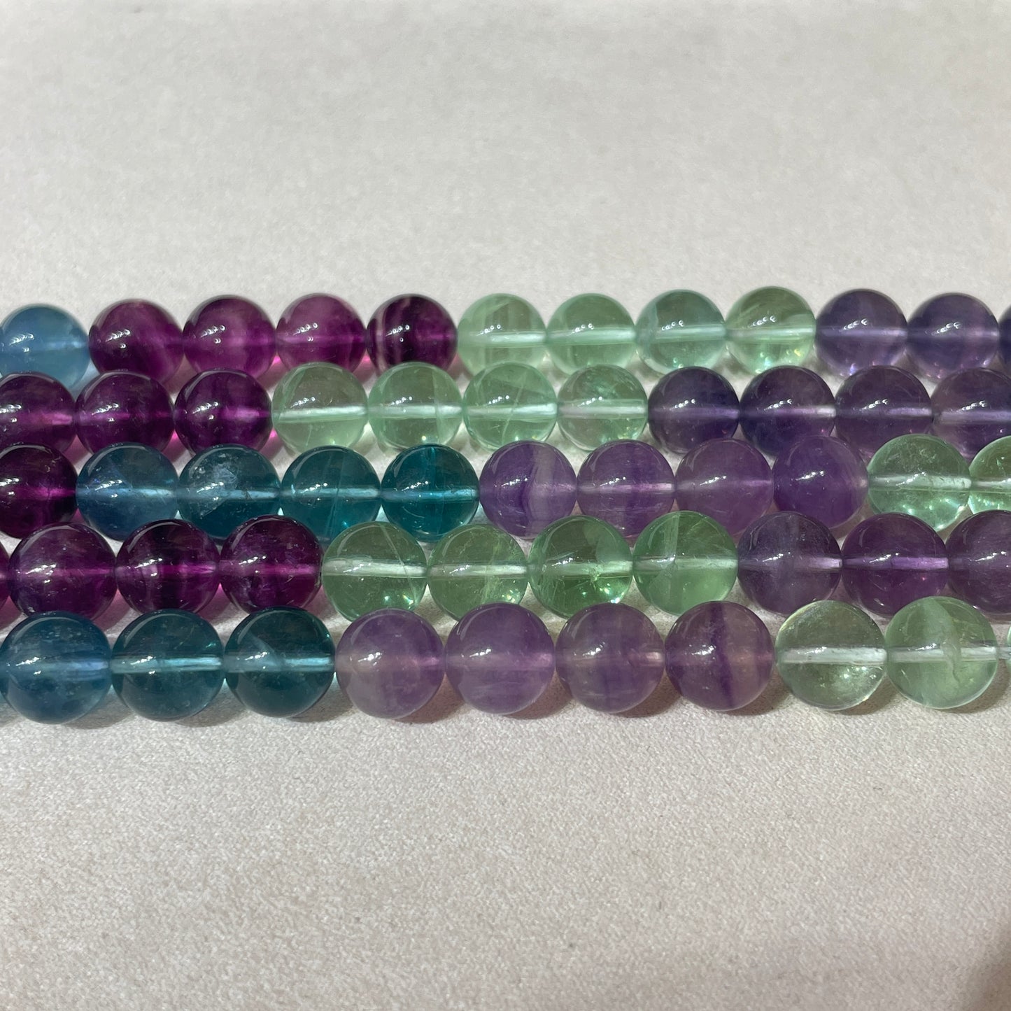 colorful fluorite strands 10mm