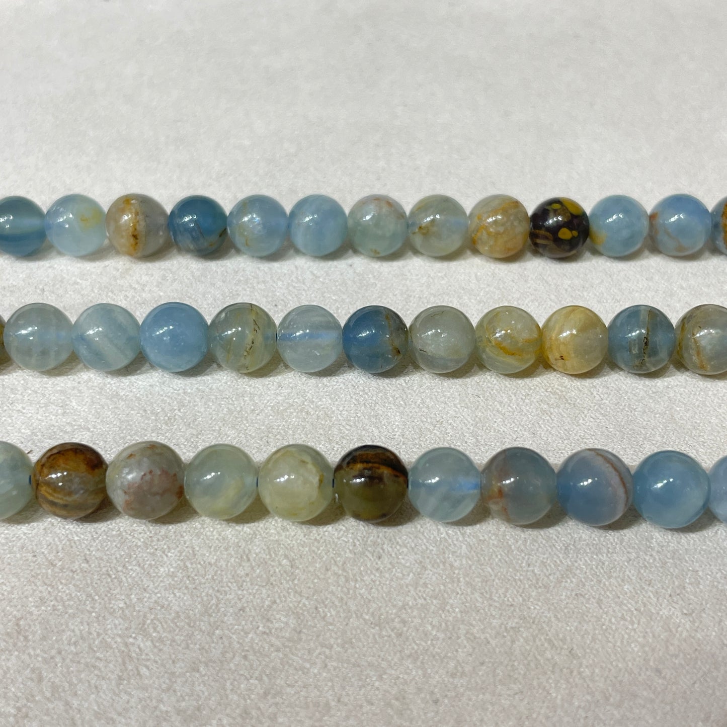 blue onyx strands 8mm