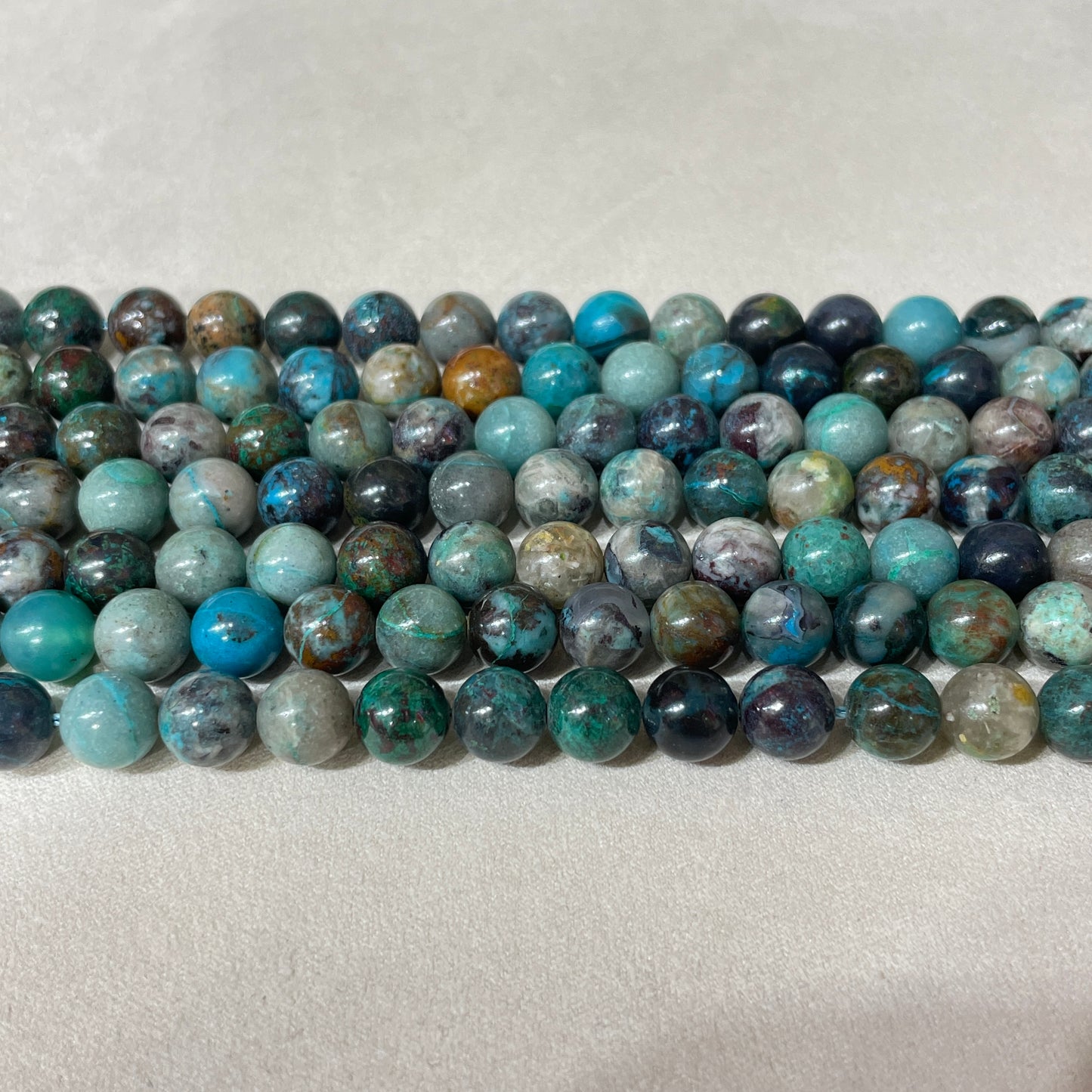 turquoise strands 8mm